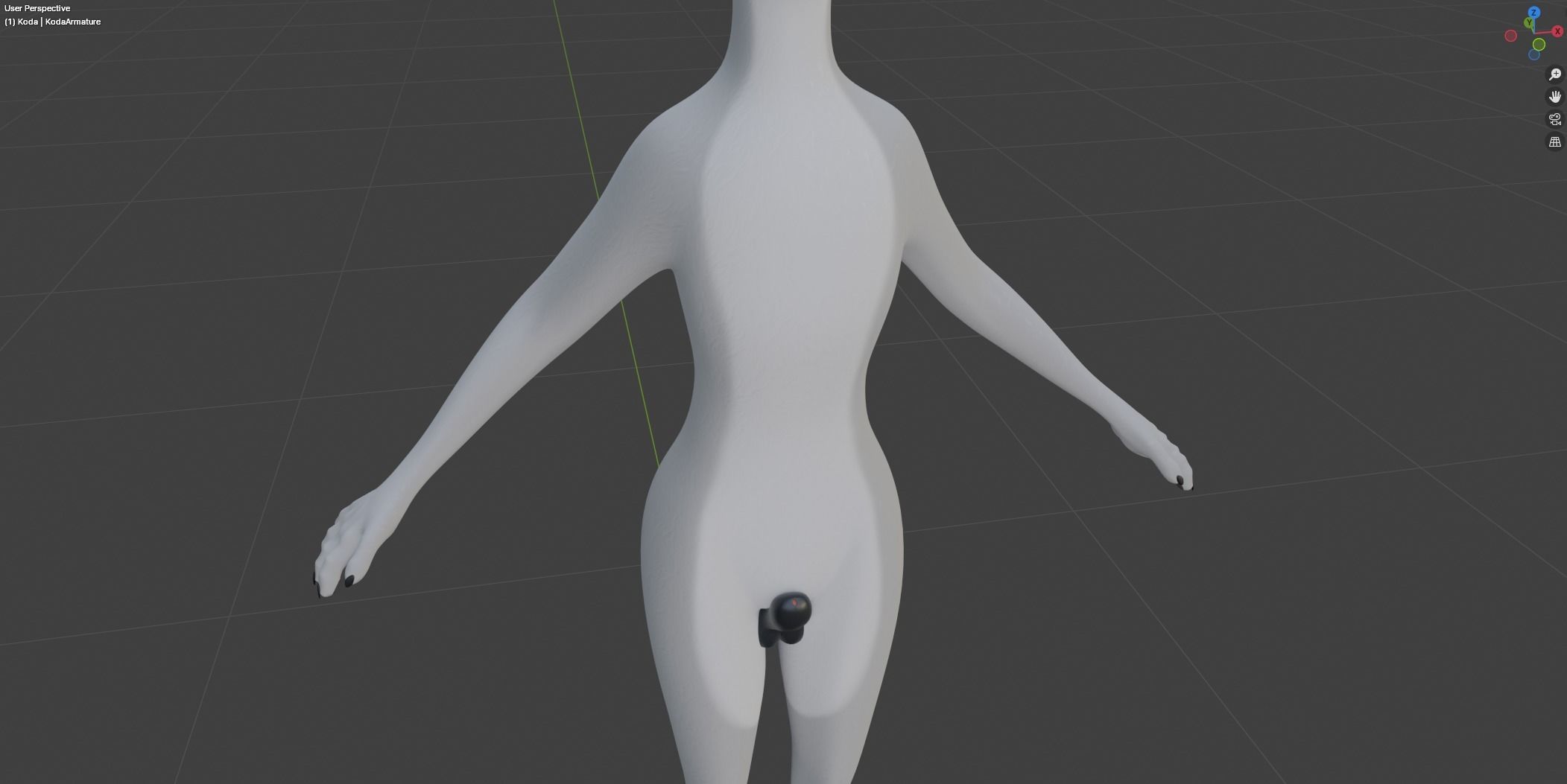 Koda Anthro Wolf Low-poly 3D model_40