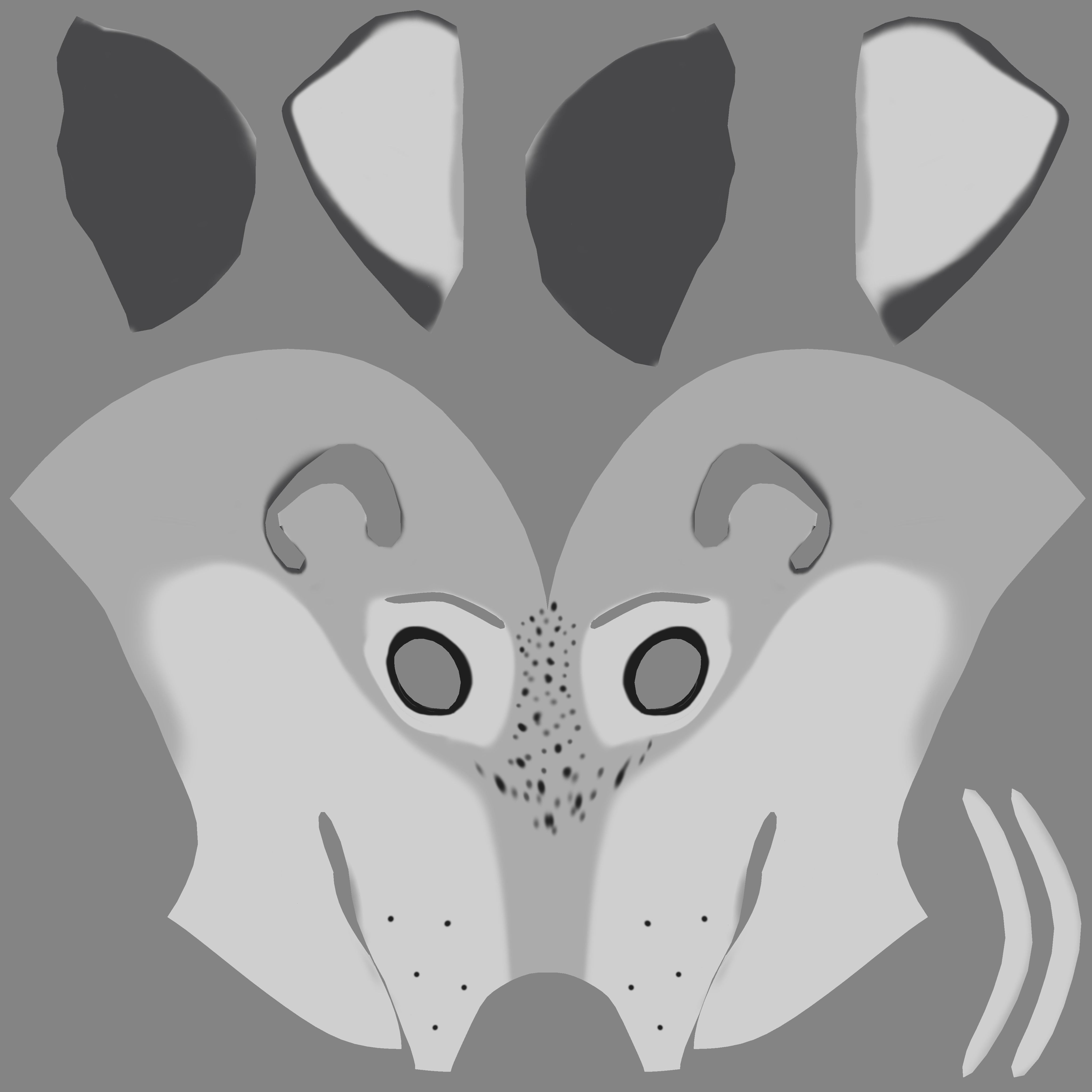 Koda Anthro Wolf Low-poly 3D model_74