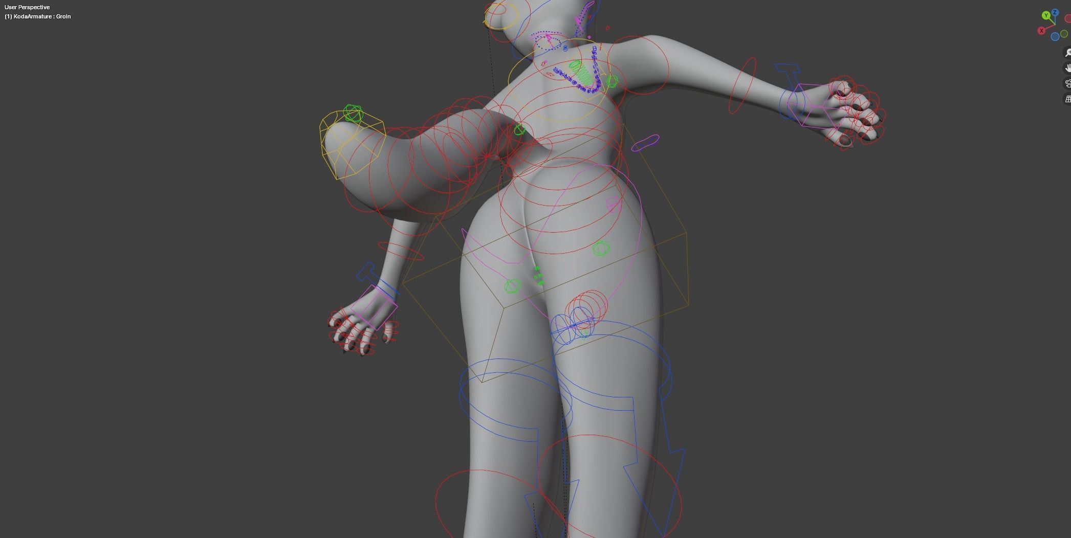 Koda Anthro Wolf Low-poly 3D model_33