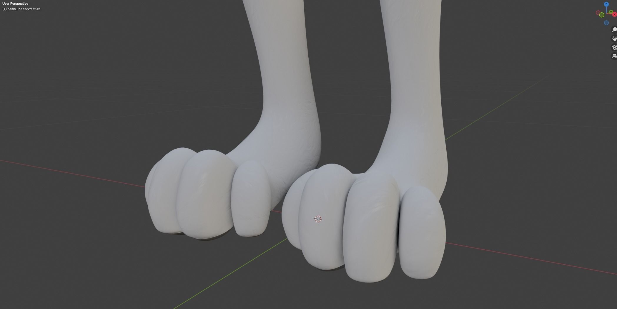 Koda Anthro Wolf Low-poly 3D model_44