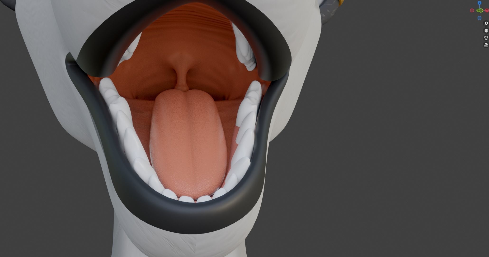 Koda Anthro Wolf Low-poly 3D model_69