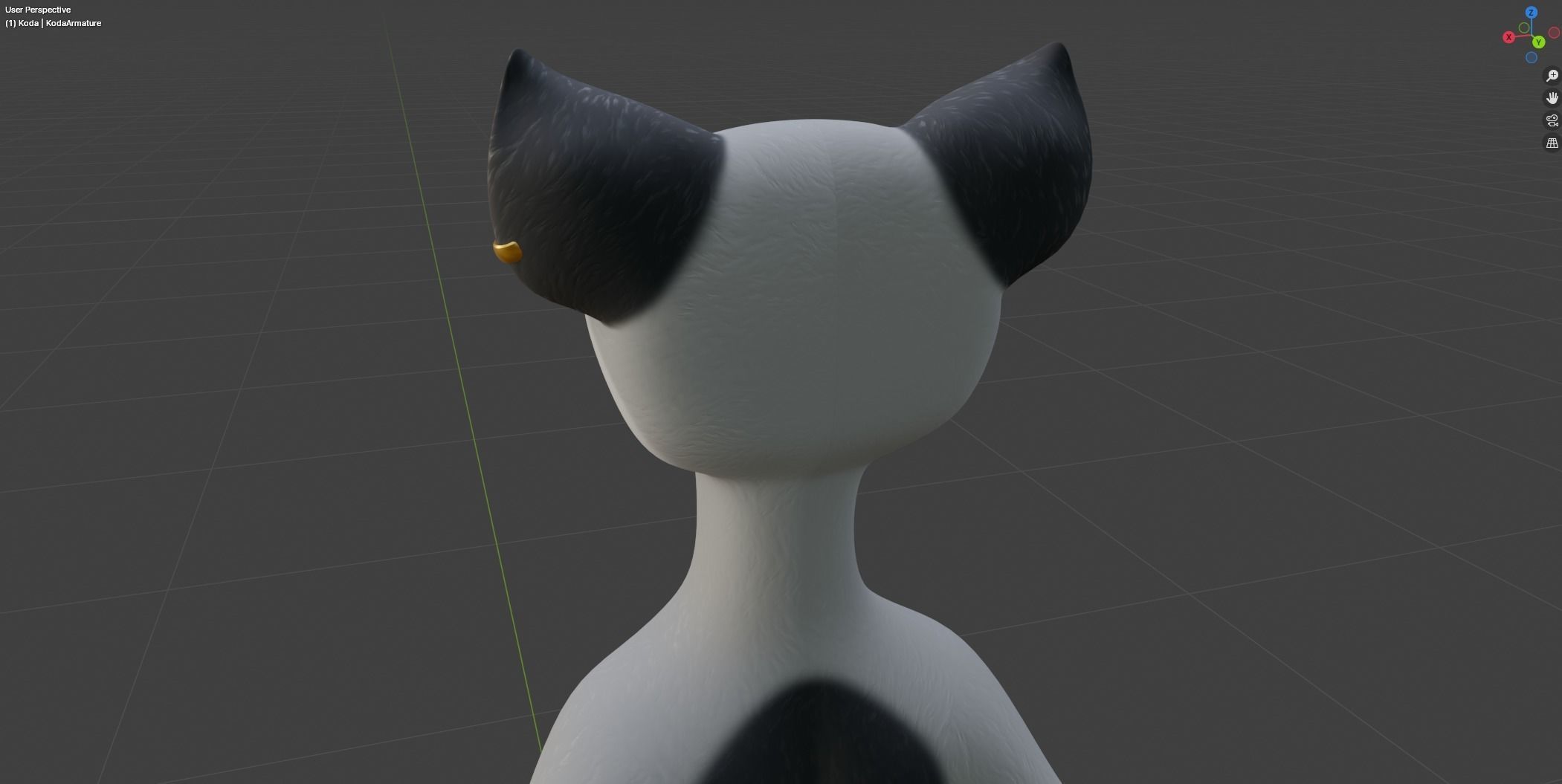 Koda Anthro Wolf Low-poly 3D model_39