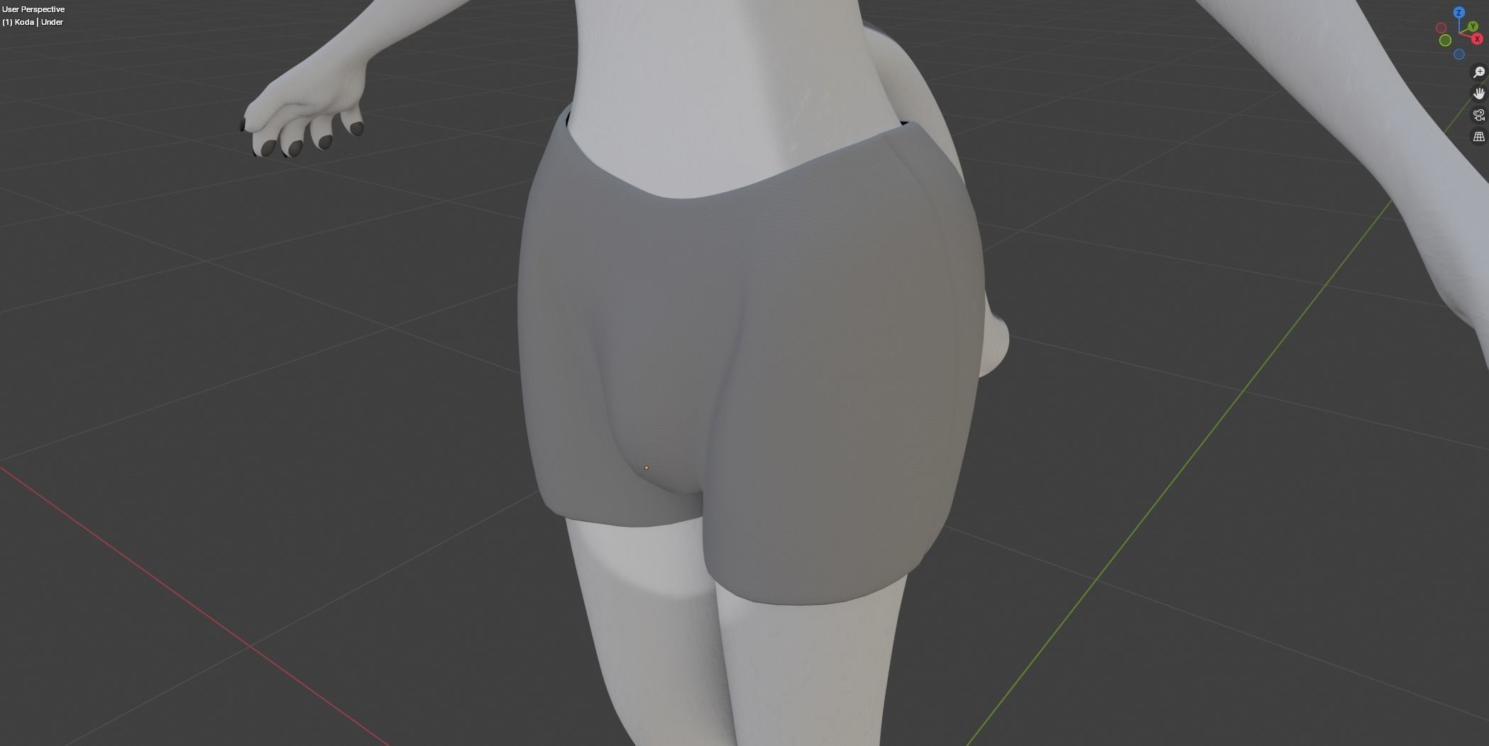 Koda Anthro Wolf Low-poly 3D model_63