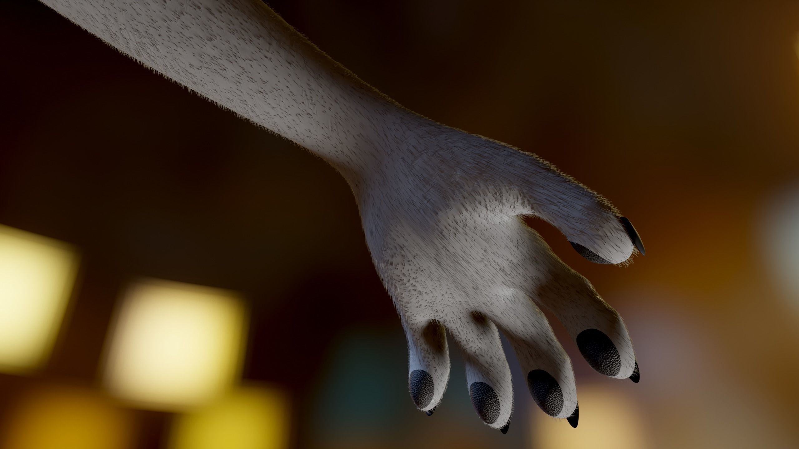 Koda Anthro Wolf Low-poly 3D model_13