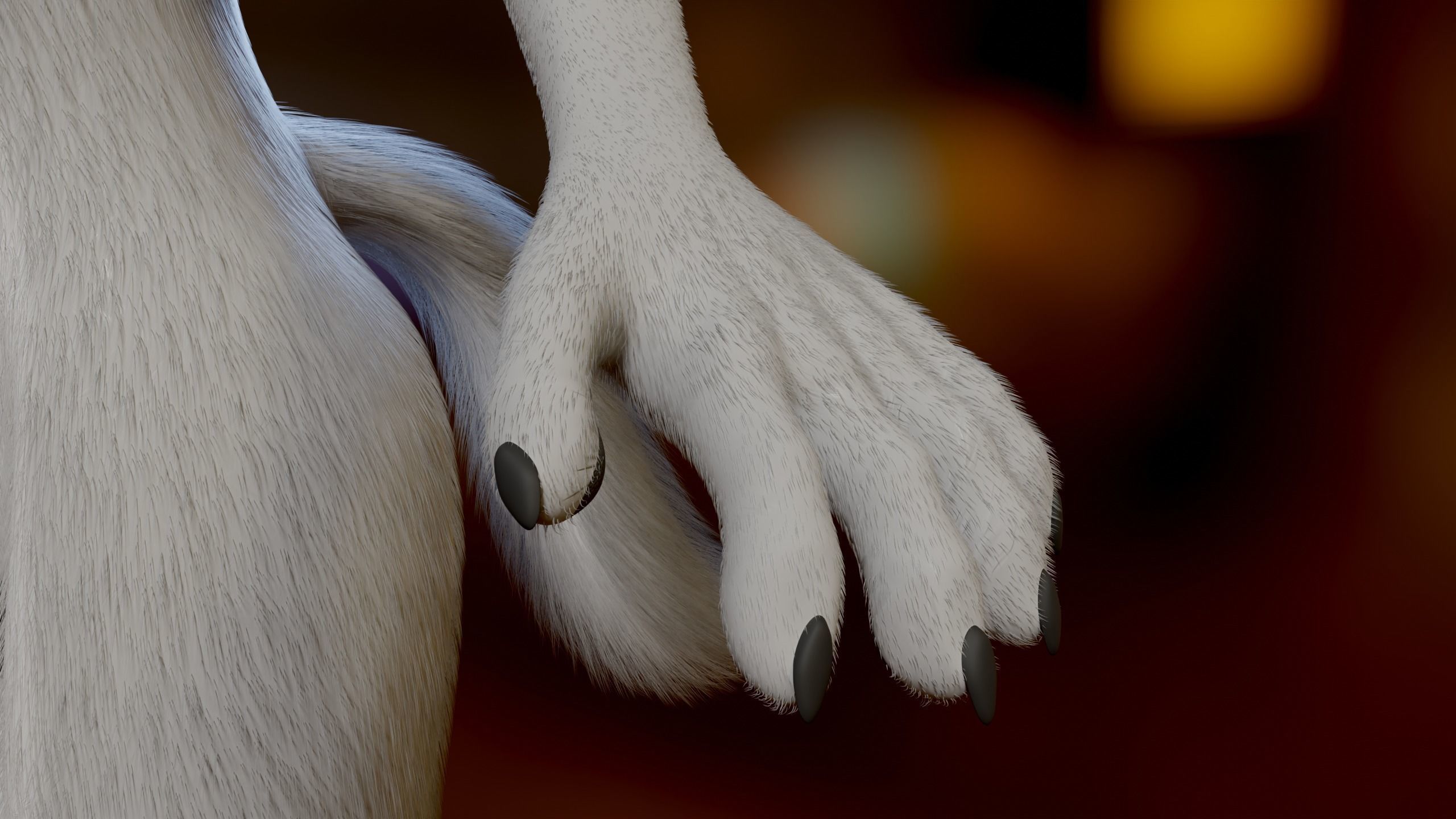 Koda Anthro Wolf Low-poly 3D model_12