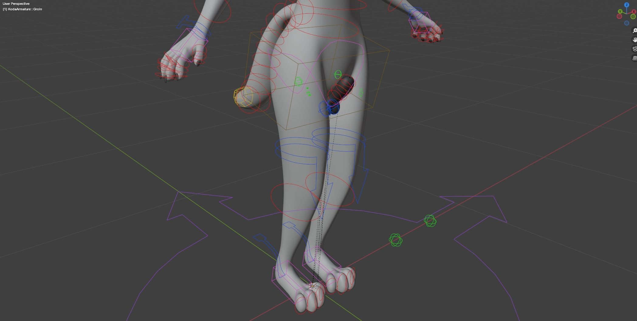 Koda Anthro Wolf Low-poly 3D model_32