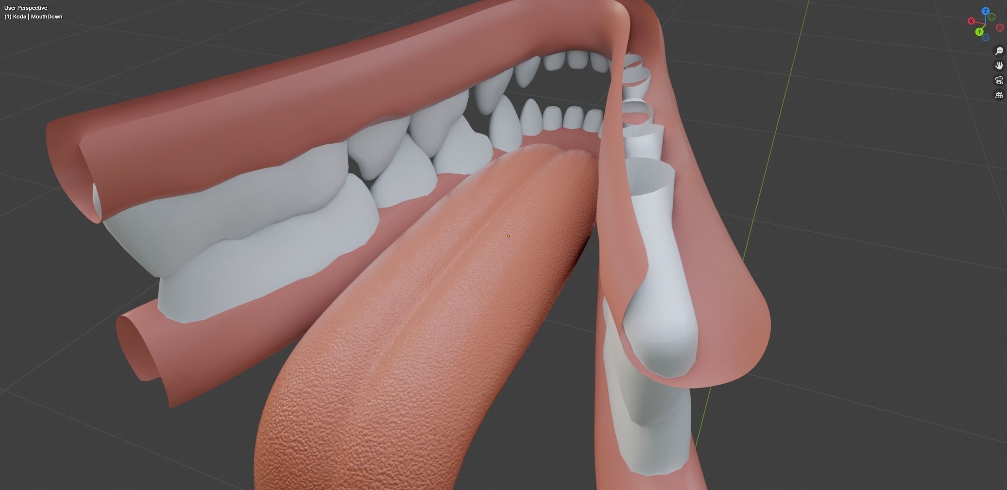 Koda Anthro Wolf Low-poly 3D model_66