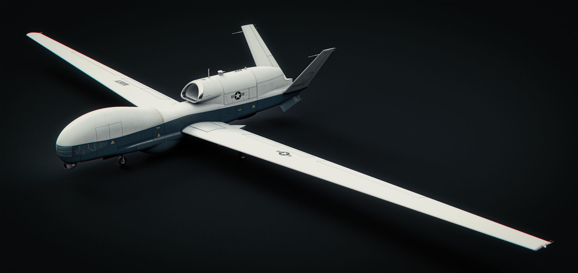 Northrop Grumman MQ-4C Triton 8K Drone 3D model_40