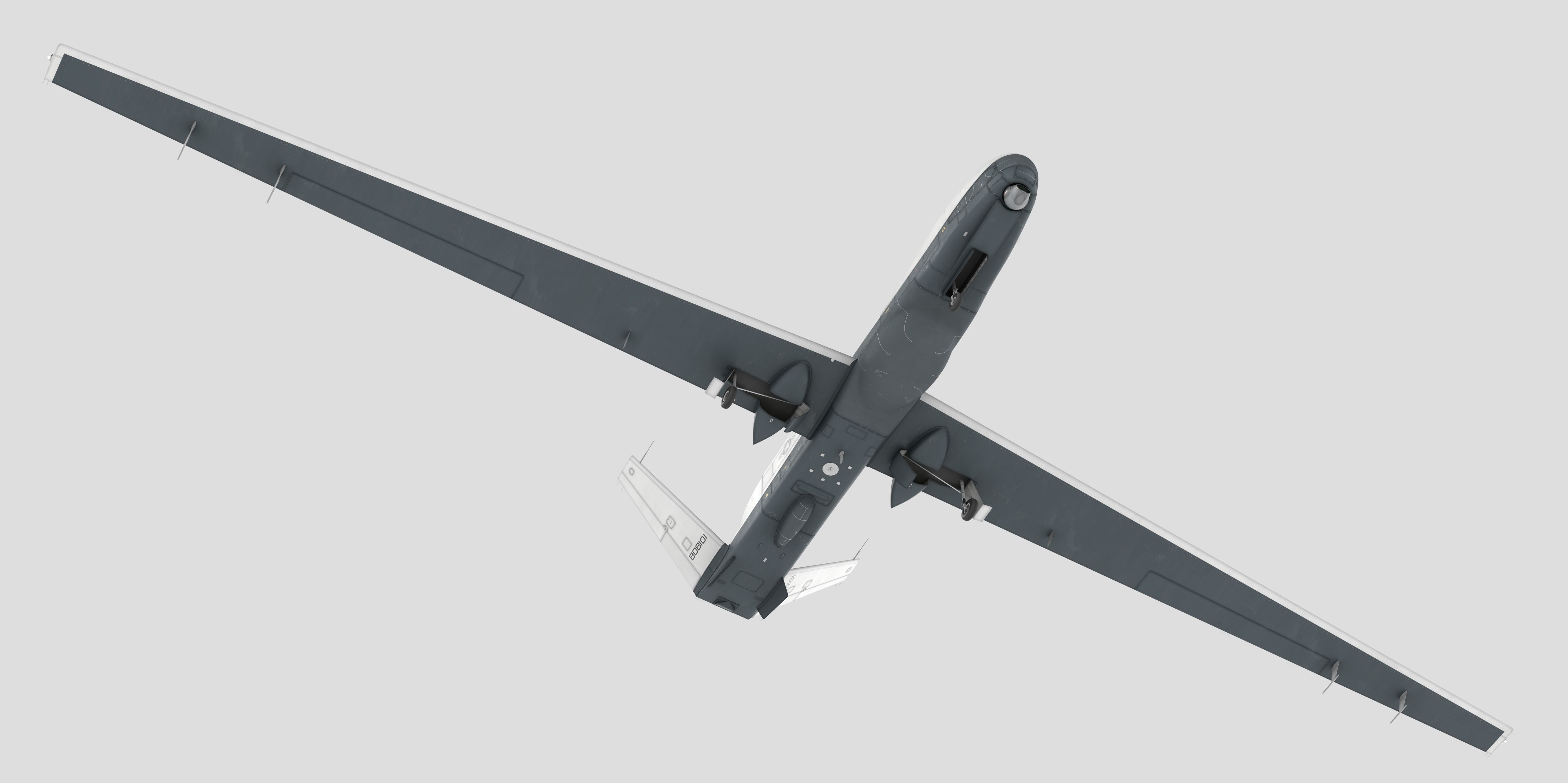 Northrop Grumman MQ-4C Triton 8K Drone 3D model_9