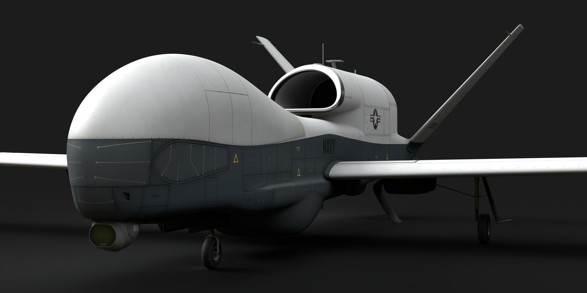 Northrop Grumman MQ-4C Triton 8K Drone 3D model_34