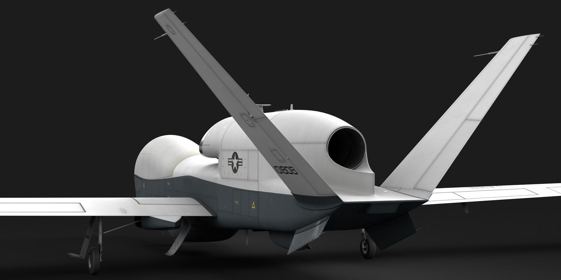 Northrop Grumman MQ-4C Triton 8K Drone 3D model_23