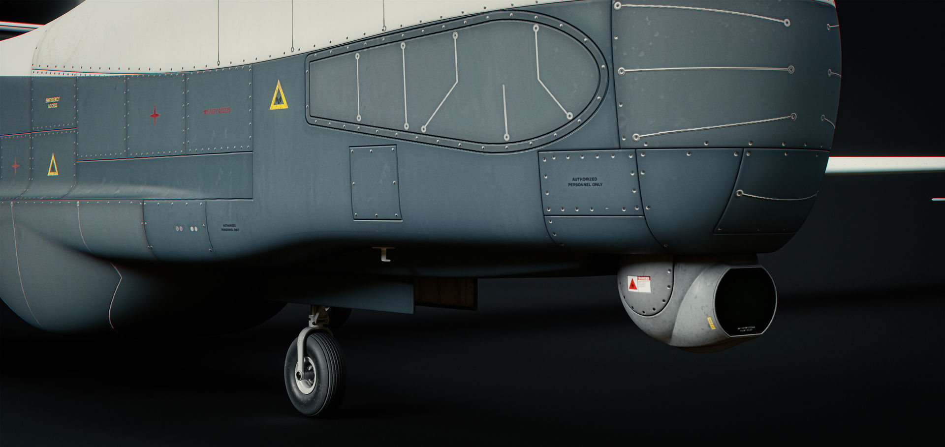 Northrop Grumman MQ-4C Triton 8K Drone 3D model_42