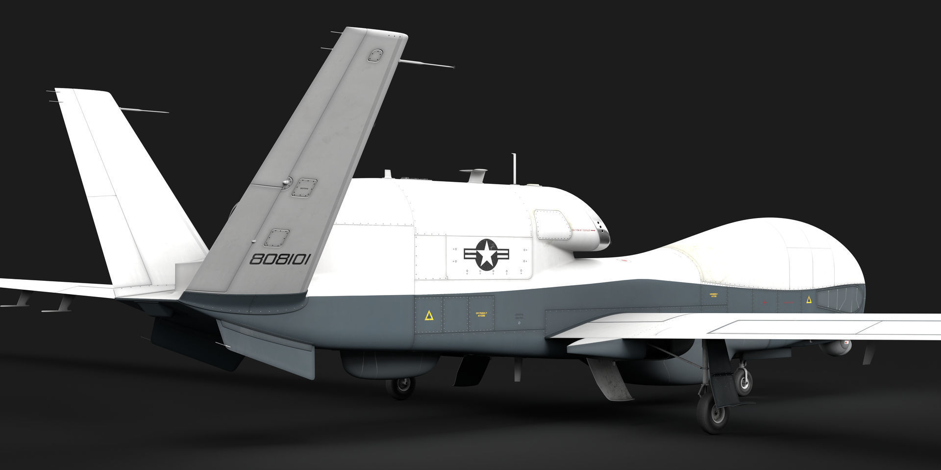 Northrop Grumman MQ-4C Triton 8K Drone 3D model_25