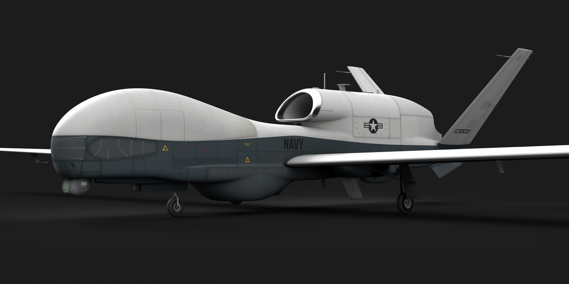 Northrop Grumman MQ-4C Triton 8K Drone 3D model_22