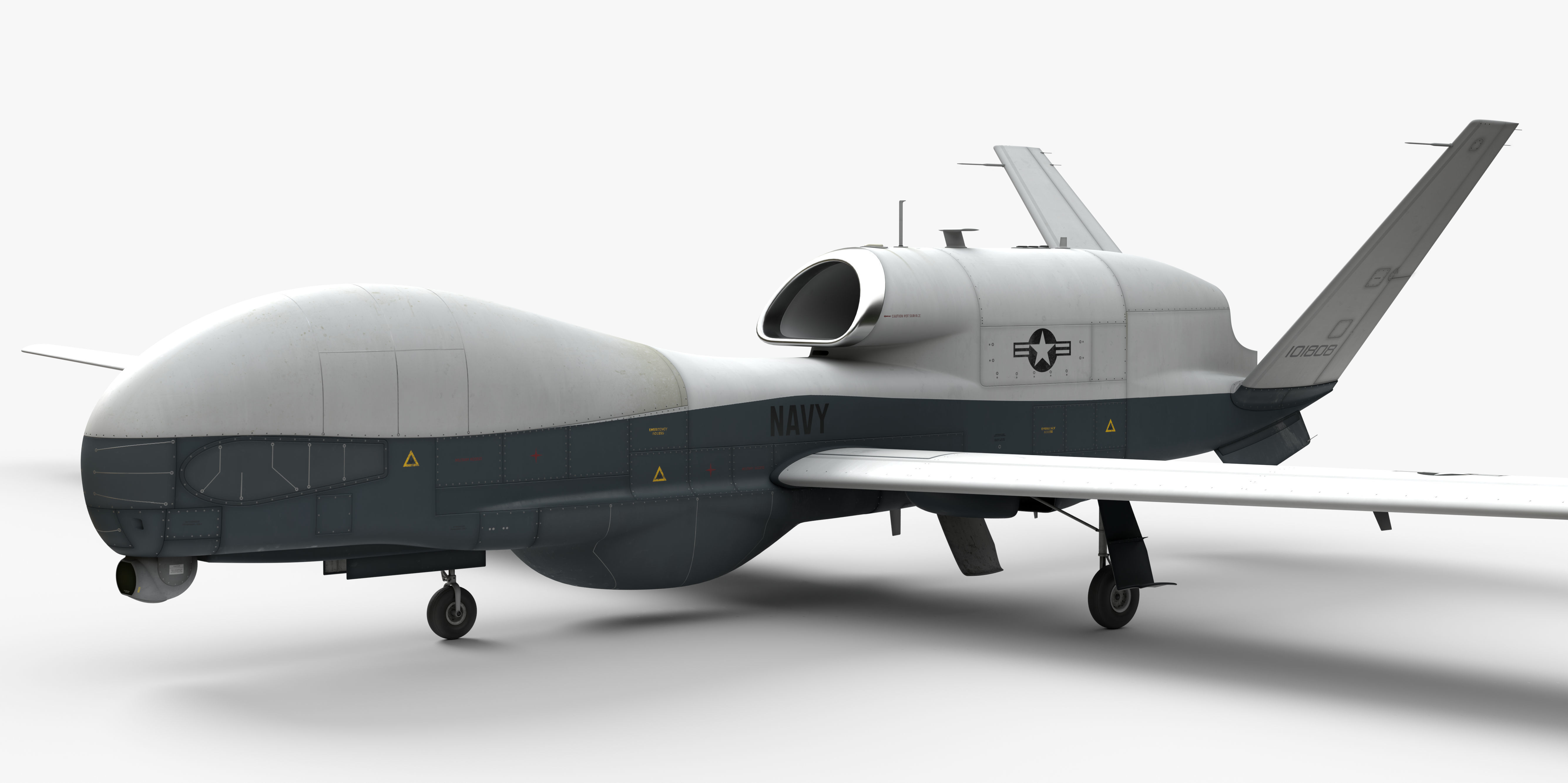 Northrop Grumman MQ-4C Triton 8K Drone 3D model_50