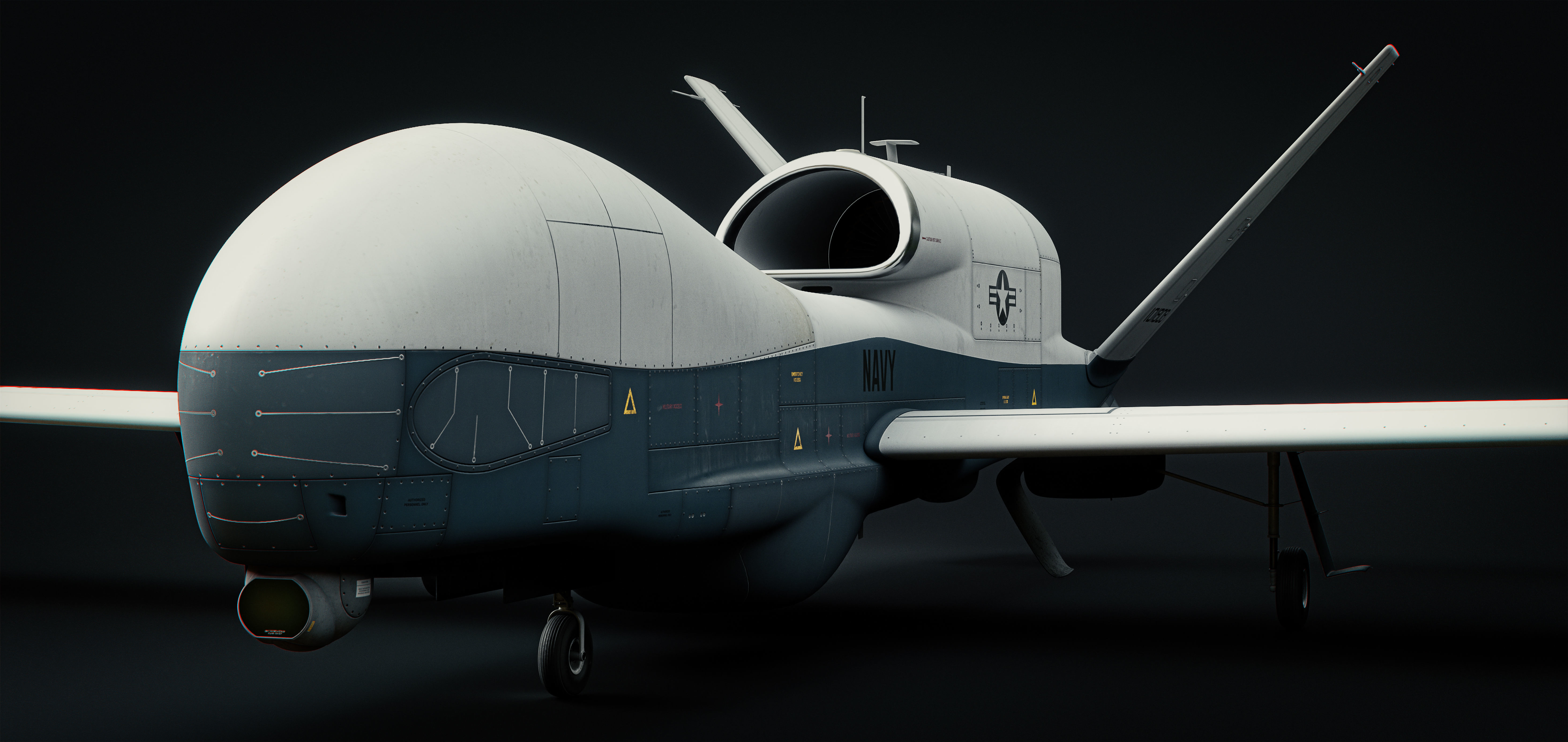 Northrop Grumman MQ-4C Triton 8K Drone 3D model_45
