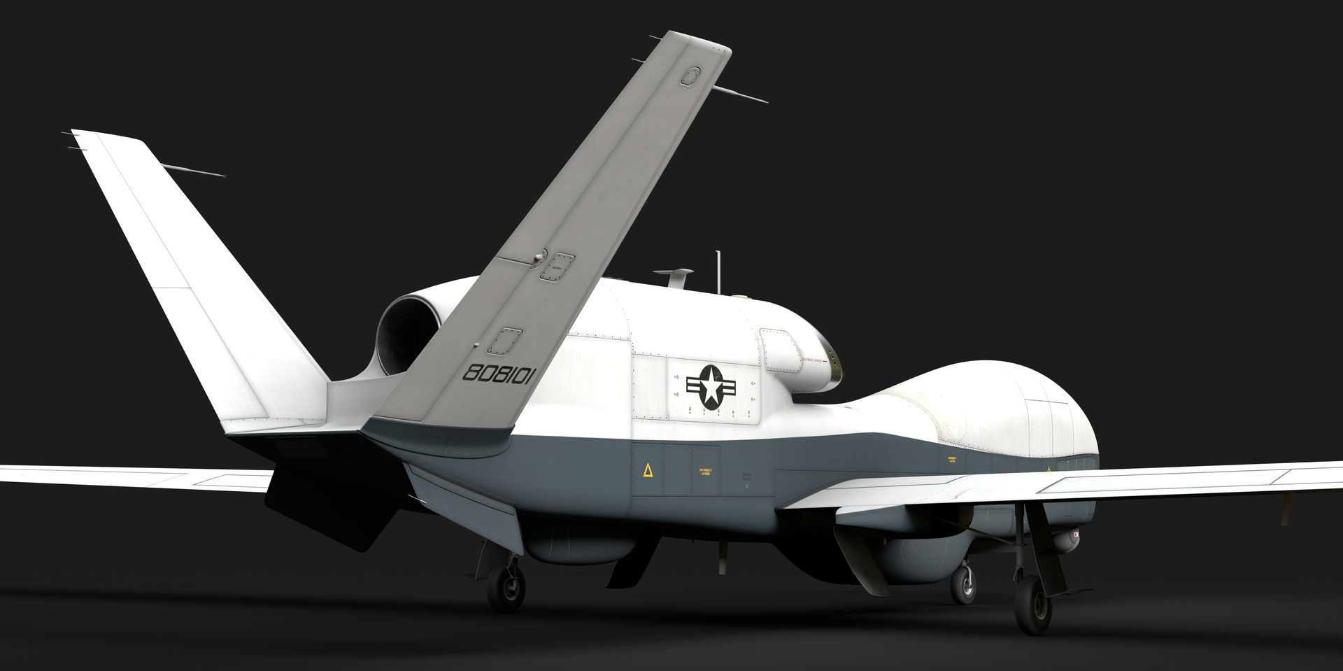 Northrop Grumman MQ-4C Triton 8K Drone 3D model_35