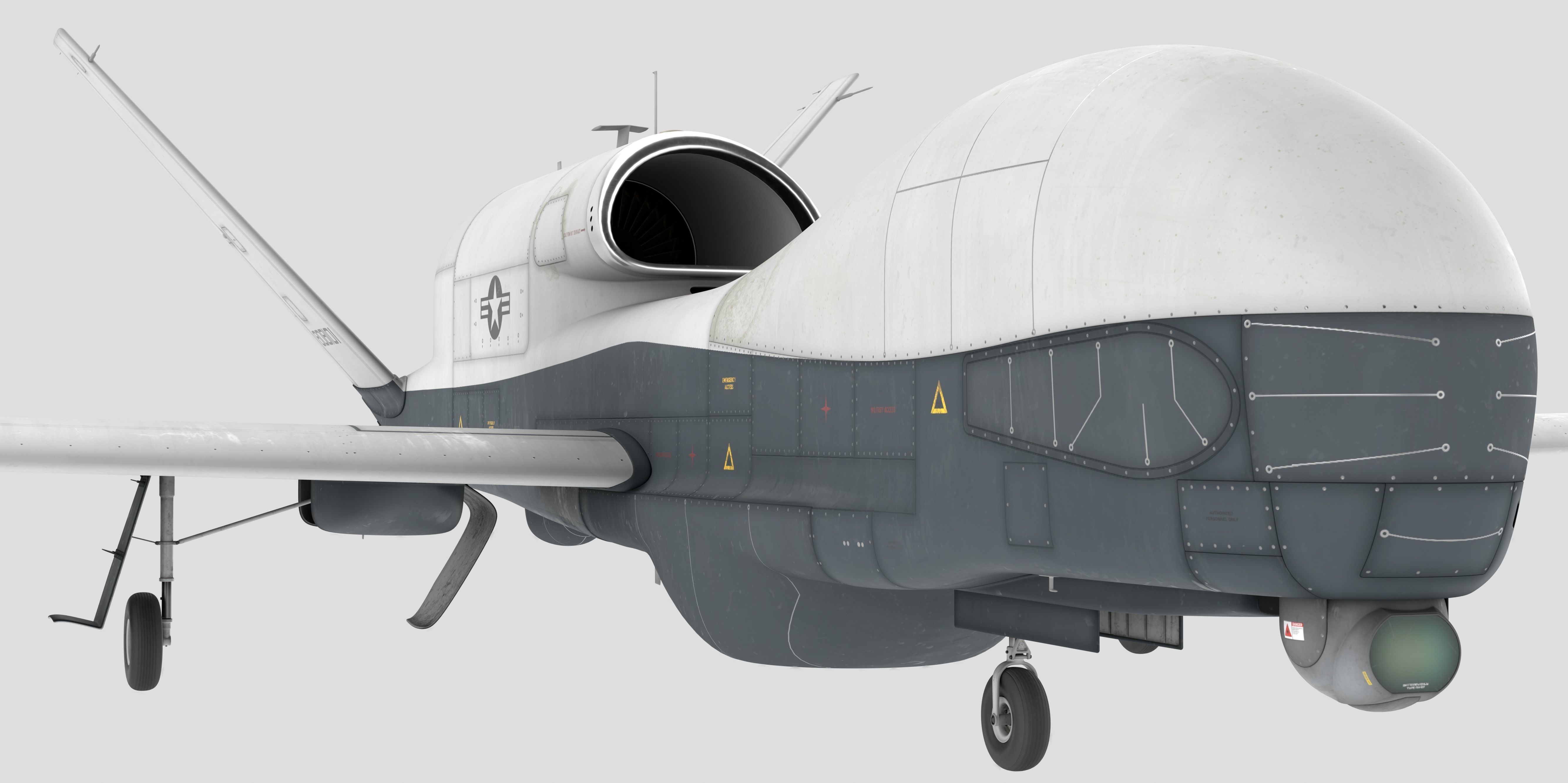 Northrop Grumman MQ-4C Triton 8K Drone 3D model_13