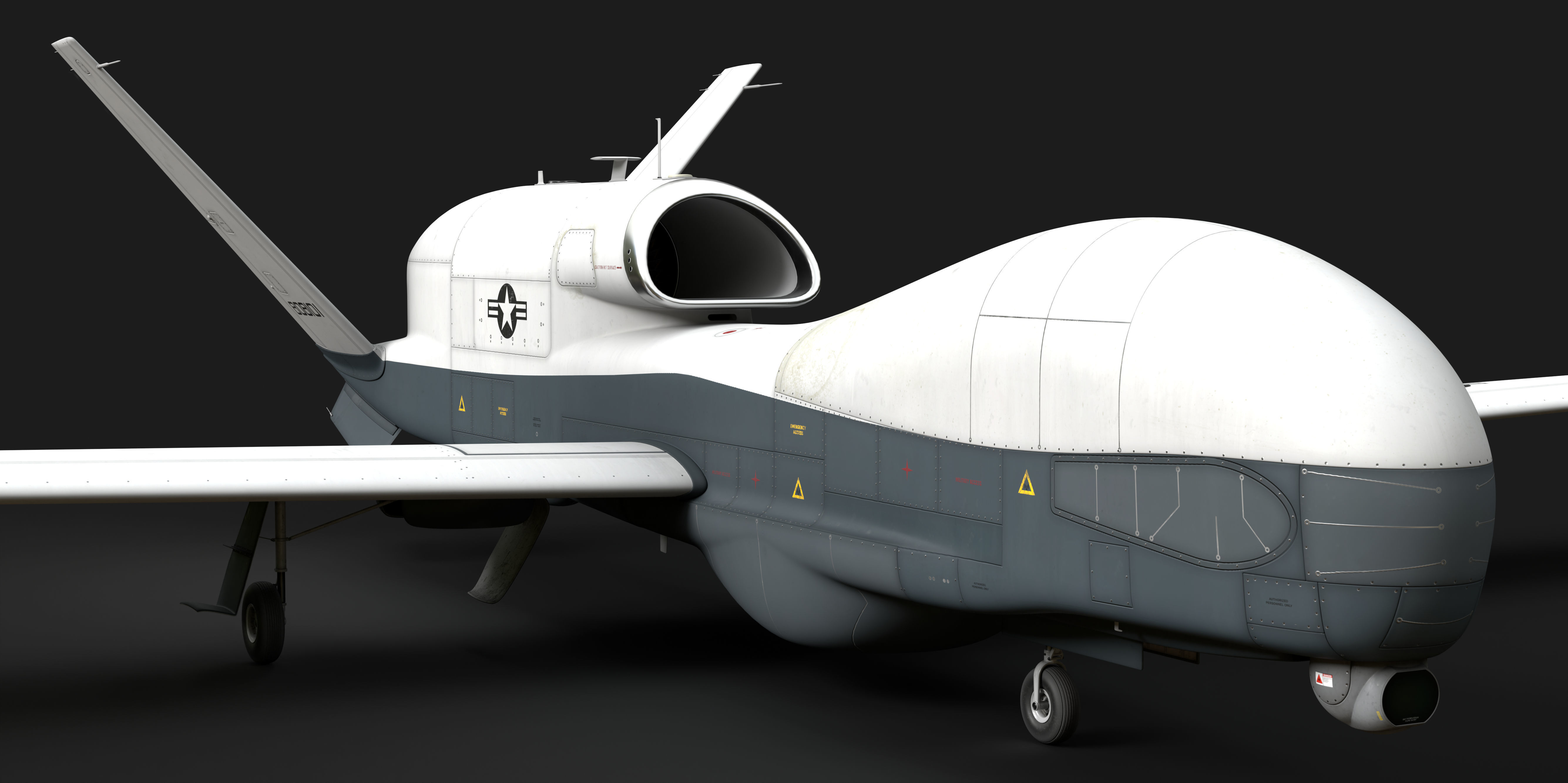 Northrop Grumman MQ-4C Triton 8K Drone 3D model_37