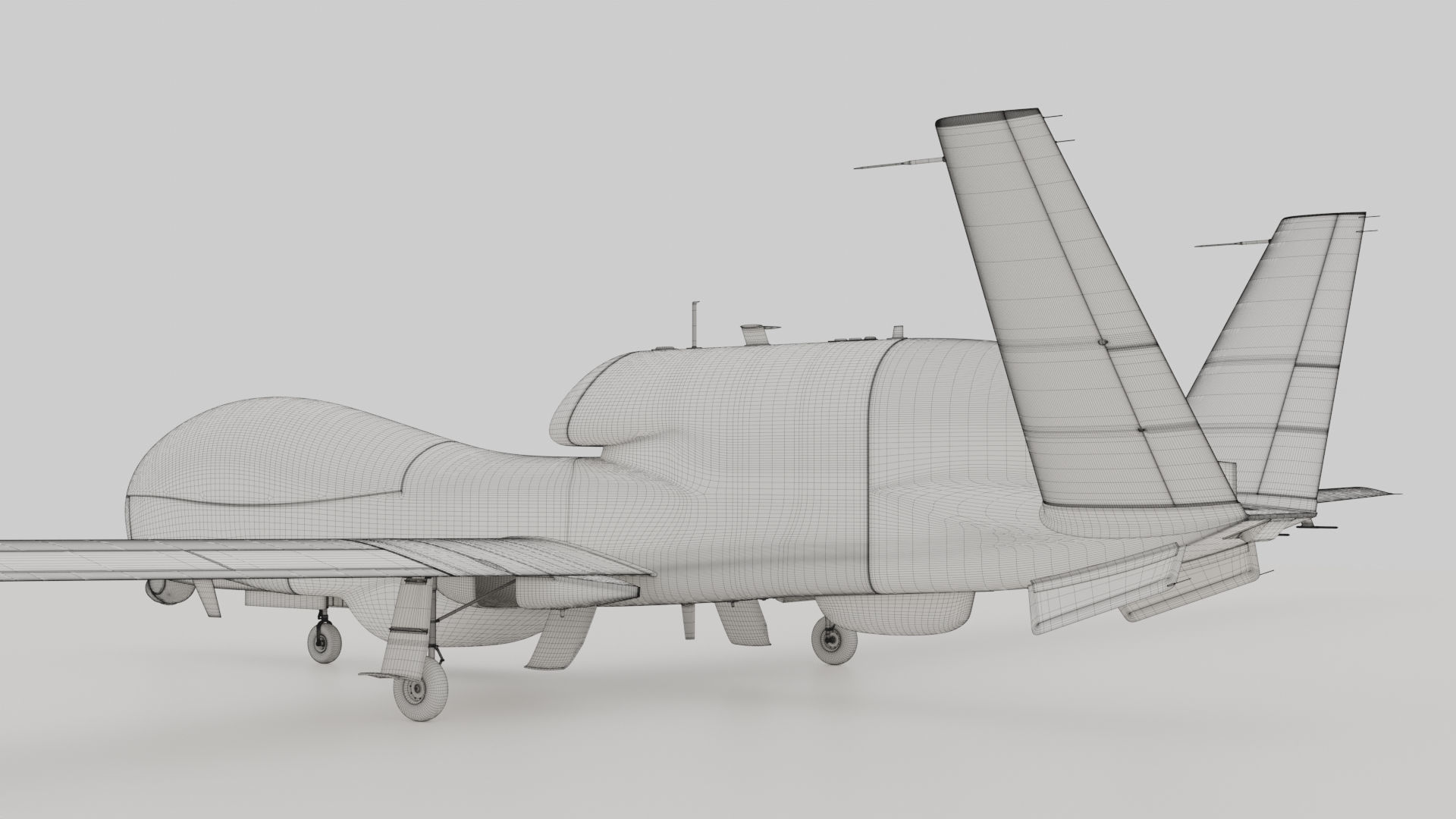 Northrop Grumman MQ-4C Triton 8K Drone 3D model_53
