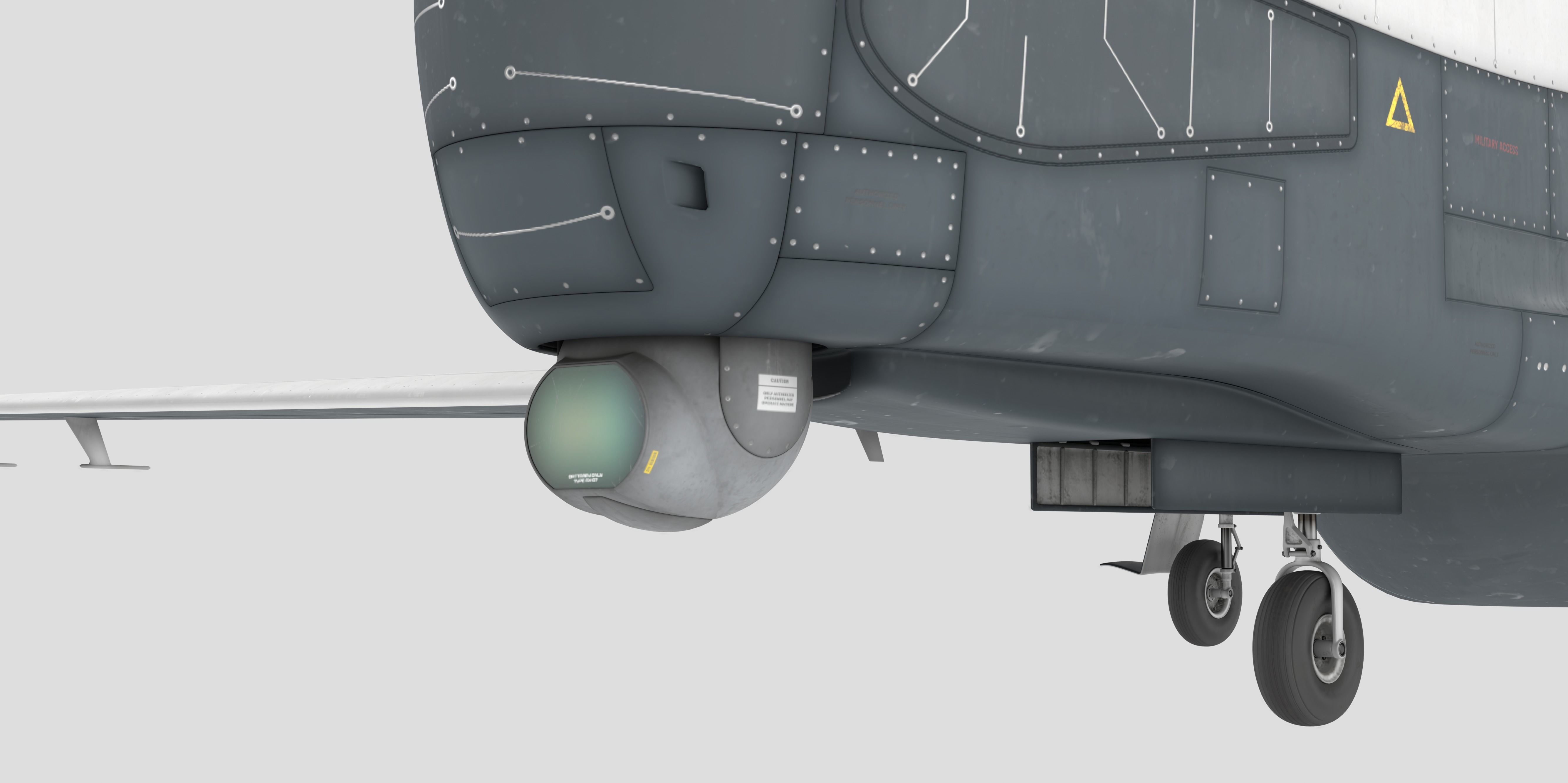 Northrop Grumman MQ-4C Triton 8K Drone 3D model_10