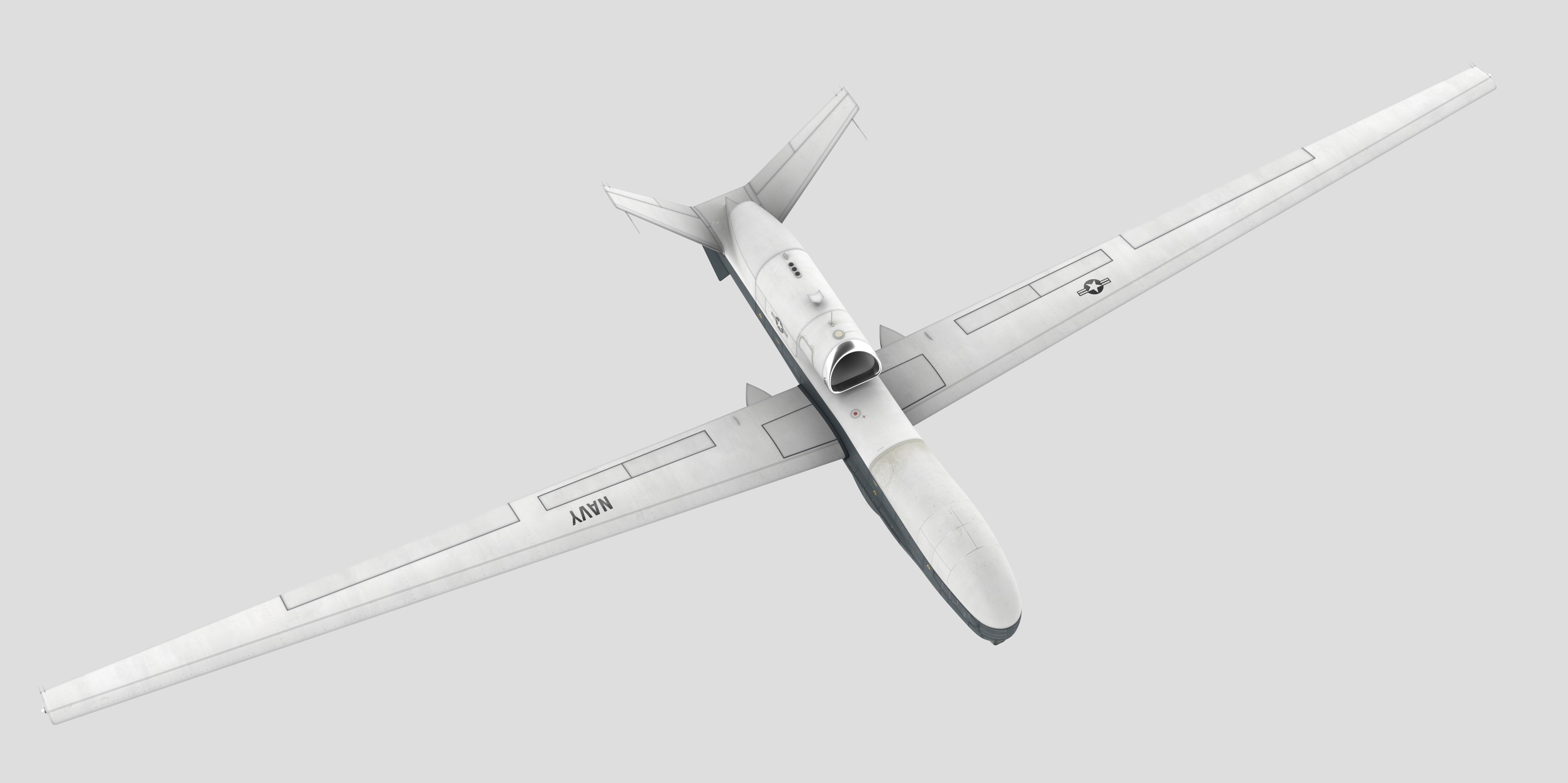 Northrop Grumman MQ-4C Triton 8K Drone 3D model_8