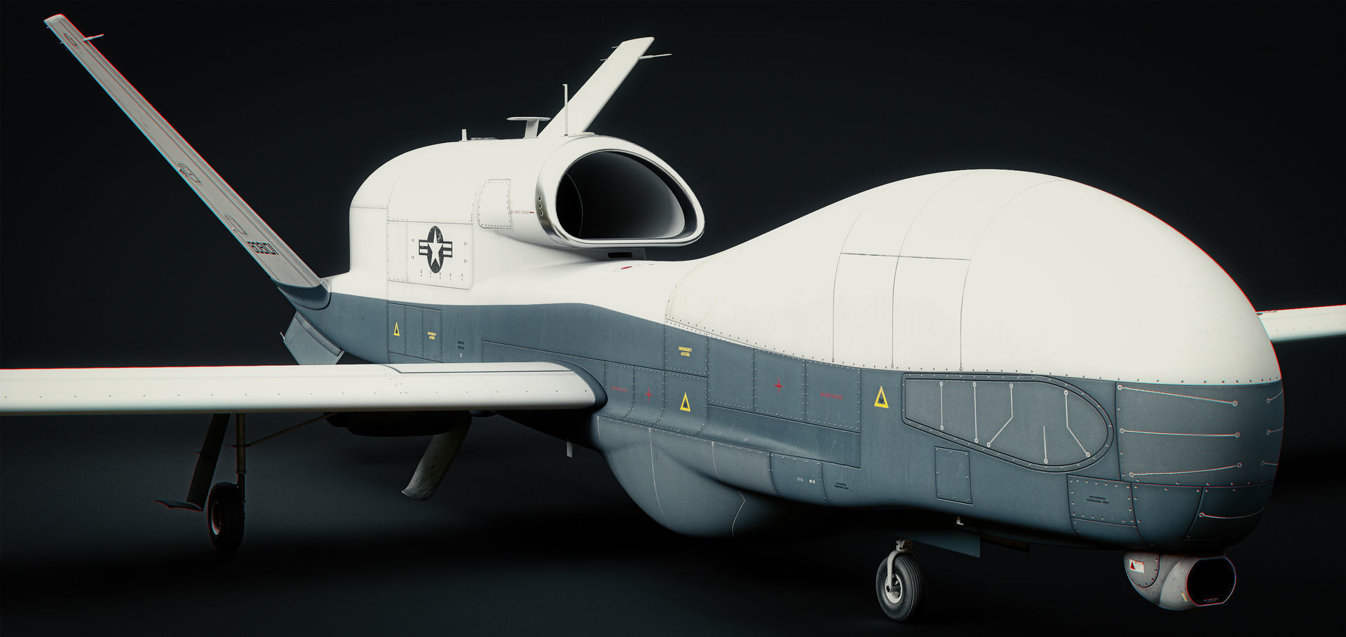 Northrop Grumman MQ-4C Triton 8K Drone 3D model_47