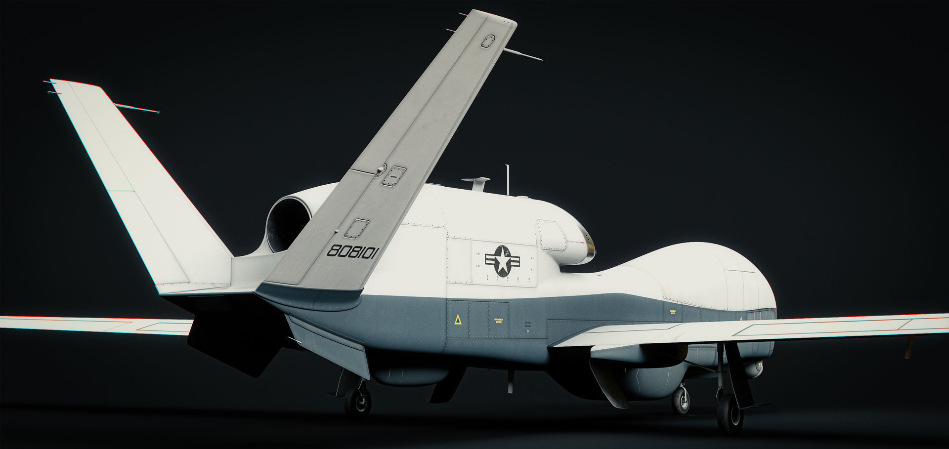 Northrop Grumman MQ-4C Triton 8K Drone 3D model_46