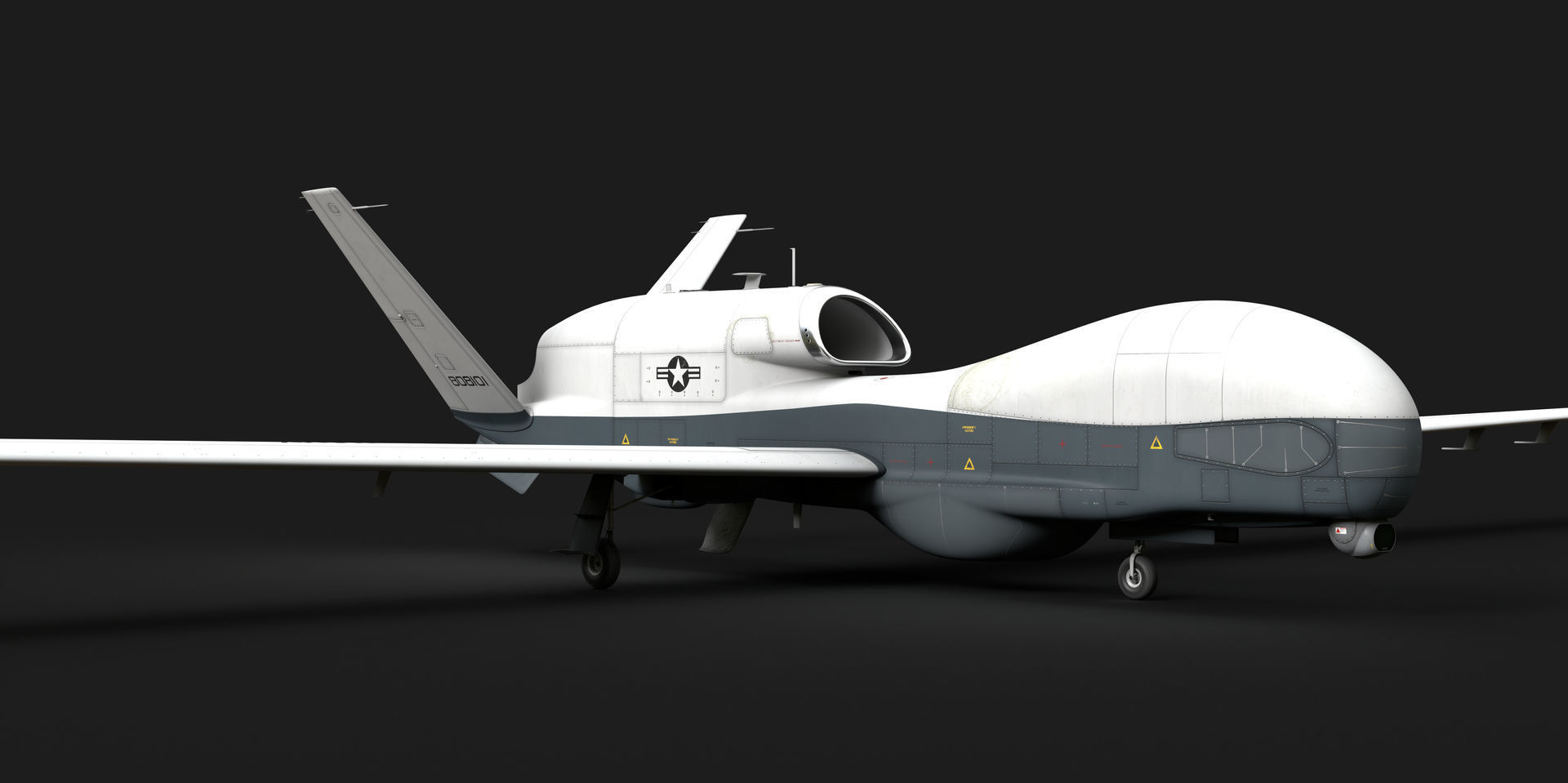 Northrop Grumman MQ-4C Triton 8K Drone 3D model_51