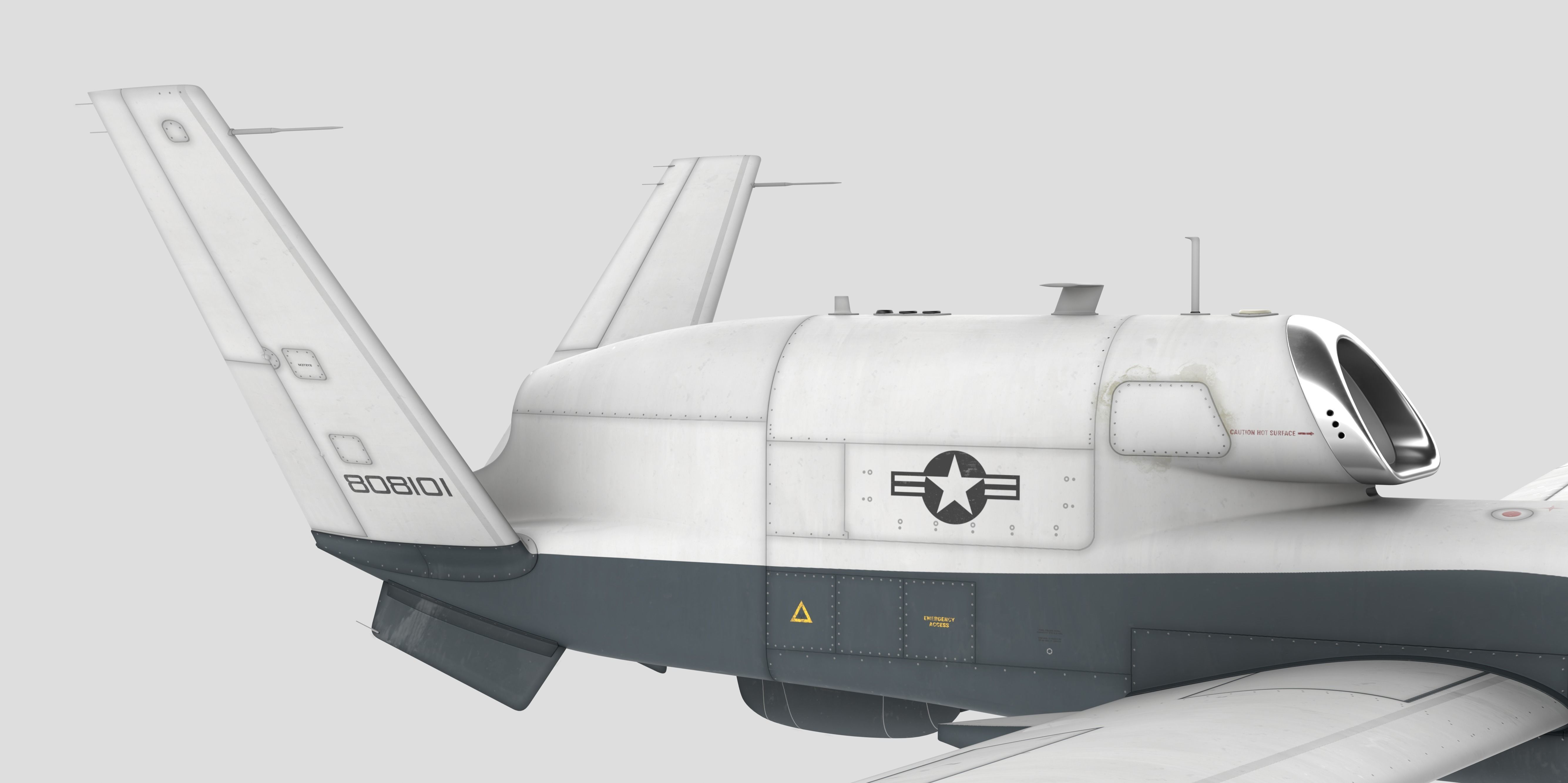 Northrop Grumman MQ-4C Triton 8K Drone 3D model_12