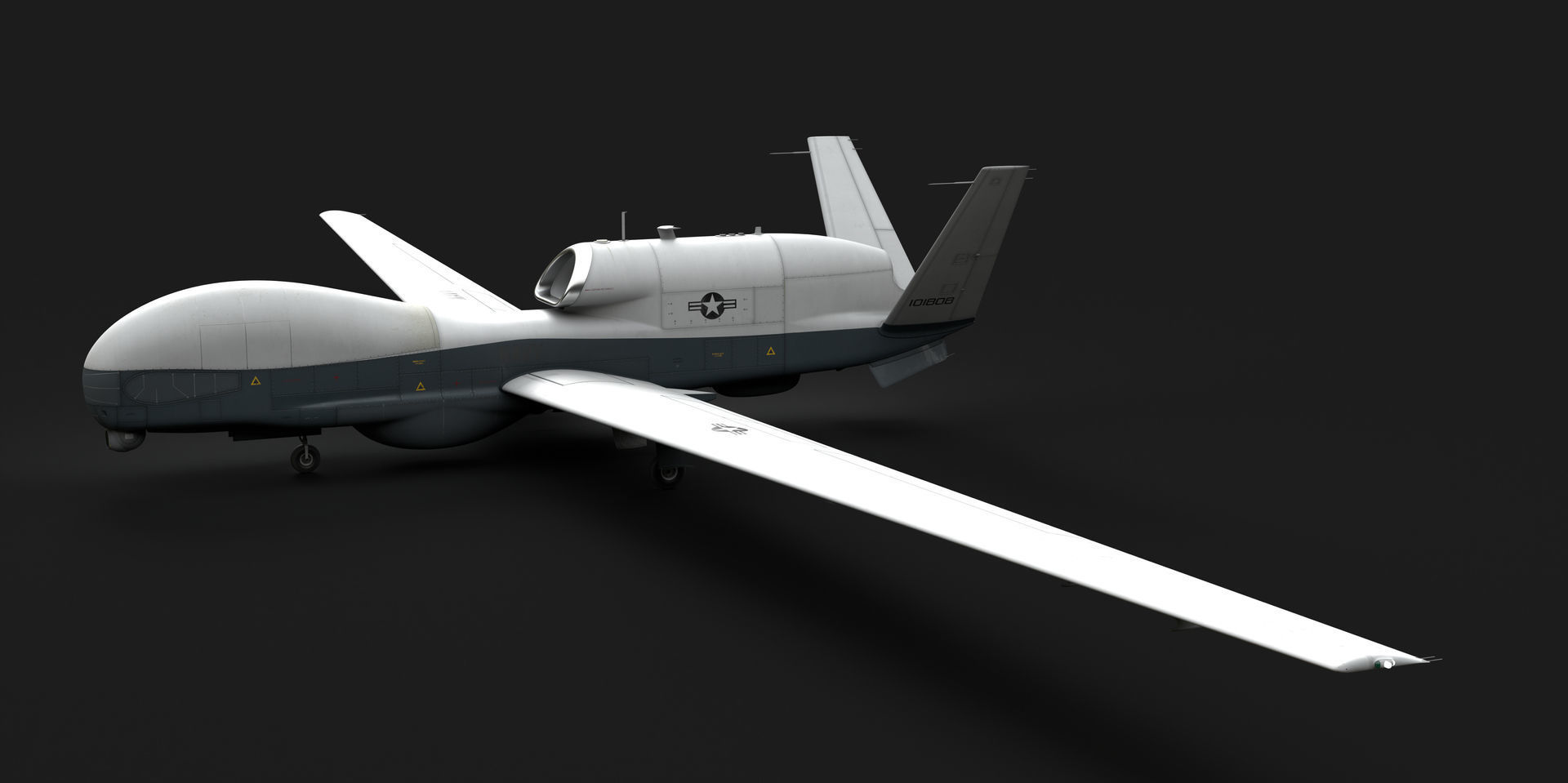 Northrop Grumman MQ-4C Triton 8K Drone 3D model_32