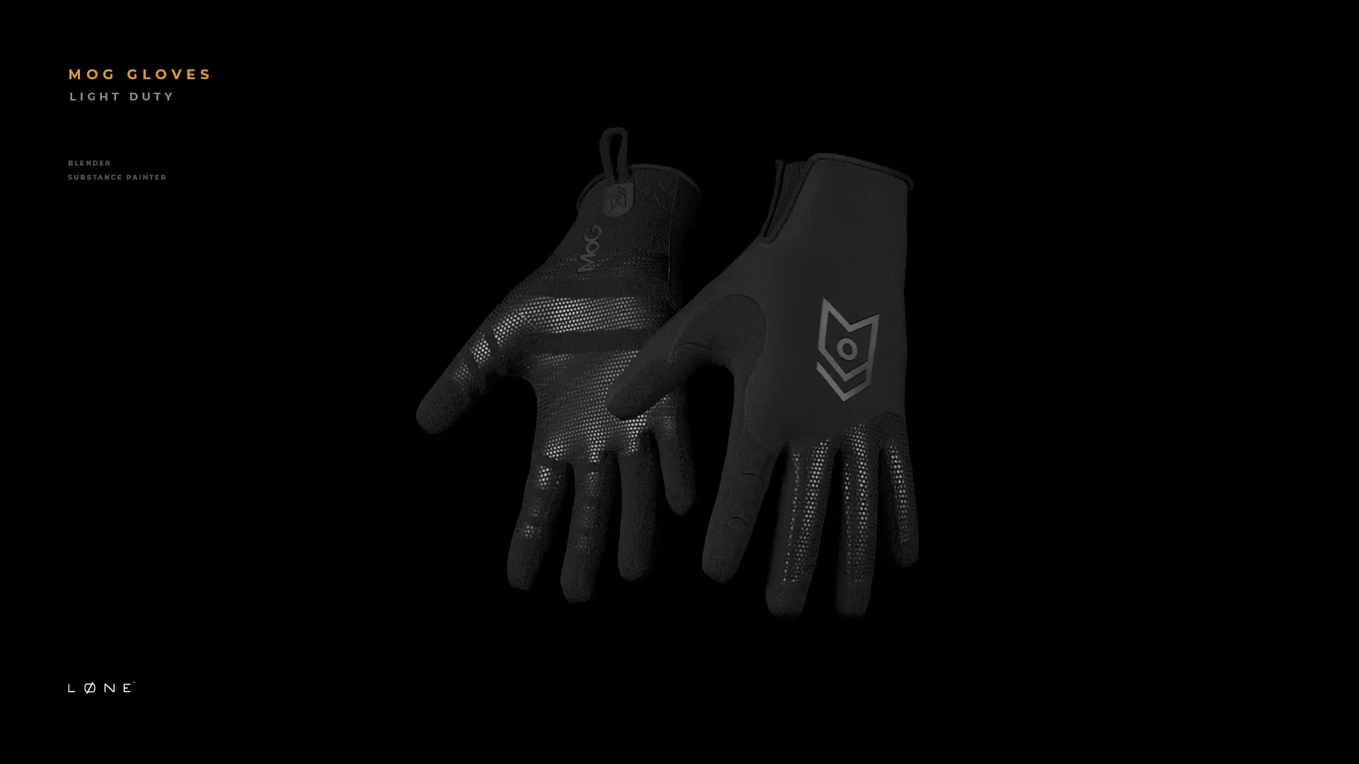 MOG Light Duty Gloves Low-poly 3D model_0