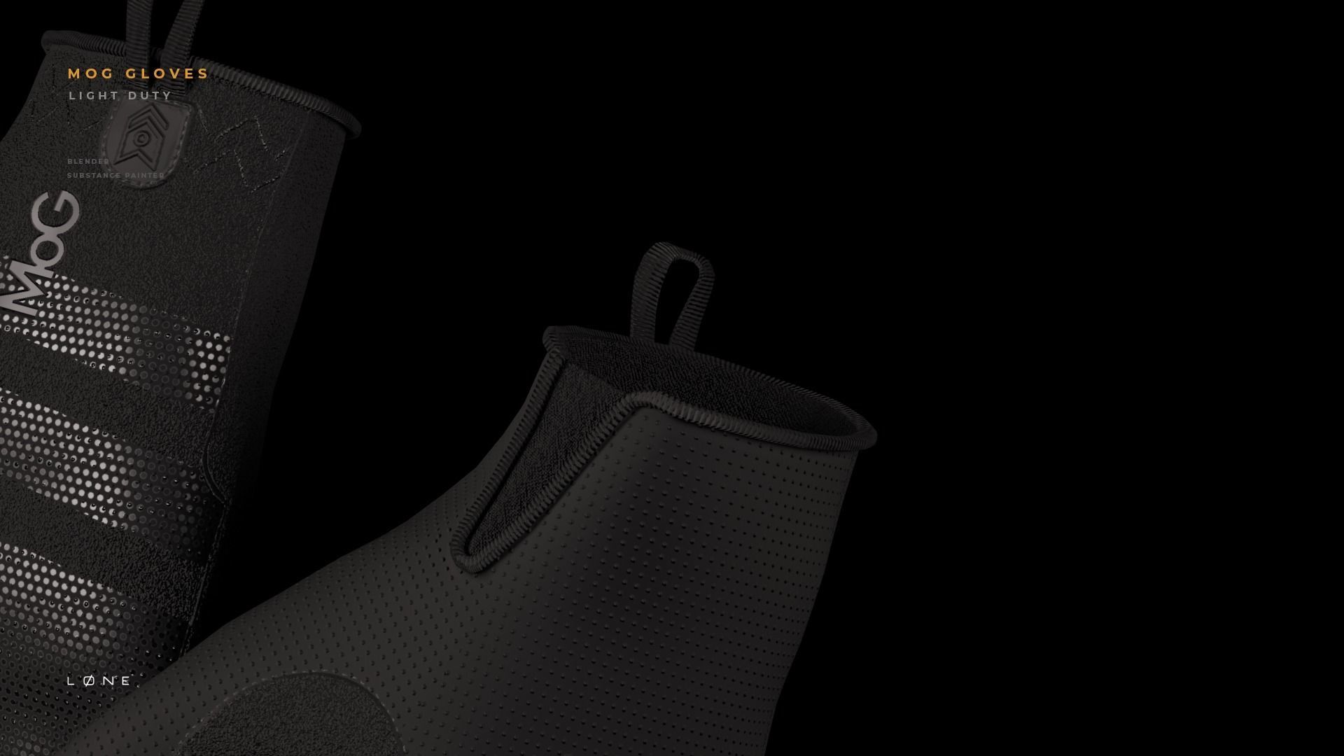 MOG Light Duty Gloves Low-poly 3D model_3