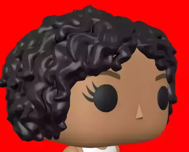 CUSTOM FUNKO POP - HAIR 6 3D print model
