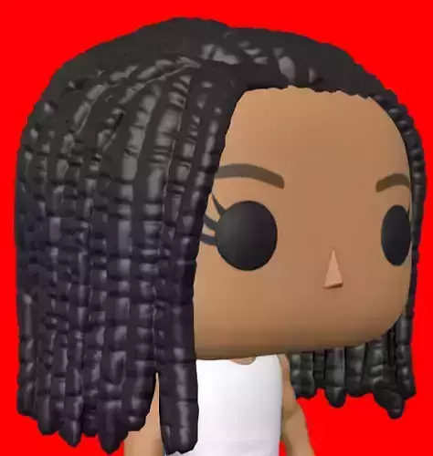 CUSTOM FUNKO POP - HAIR 8 3D print model