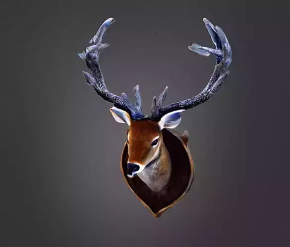 Deer head wall decor 3D print model