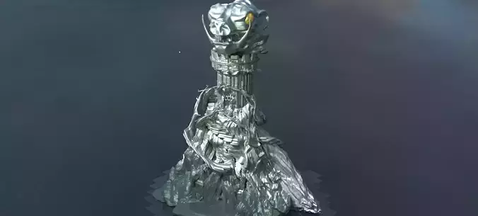 Eternia Inspired Fort dragon tower scull