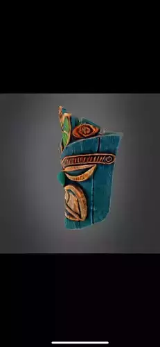 Tiki head home decor