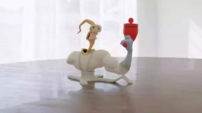 Earthworm Jim 3D print model