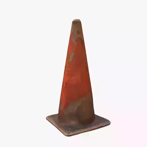 Traffic Cone Old Red