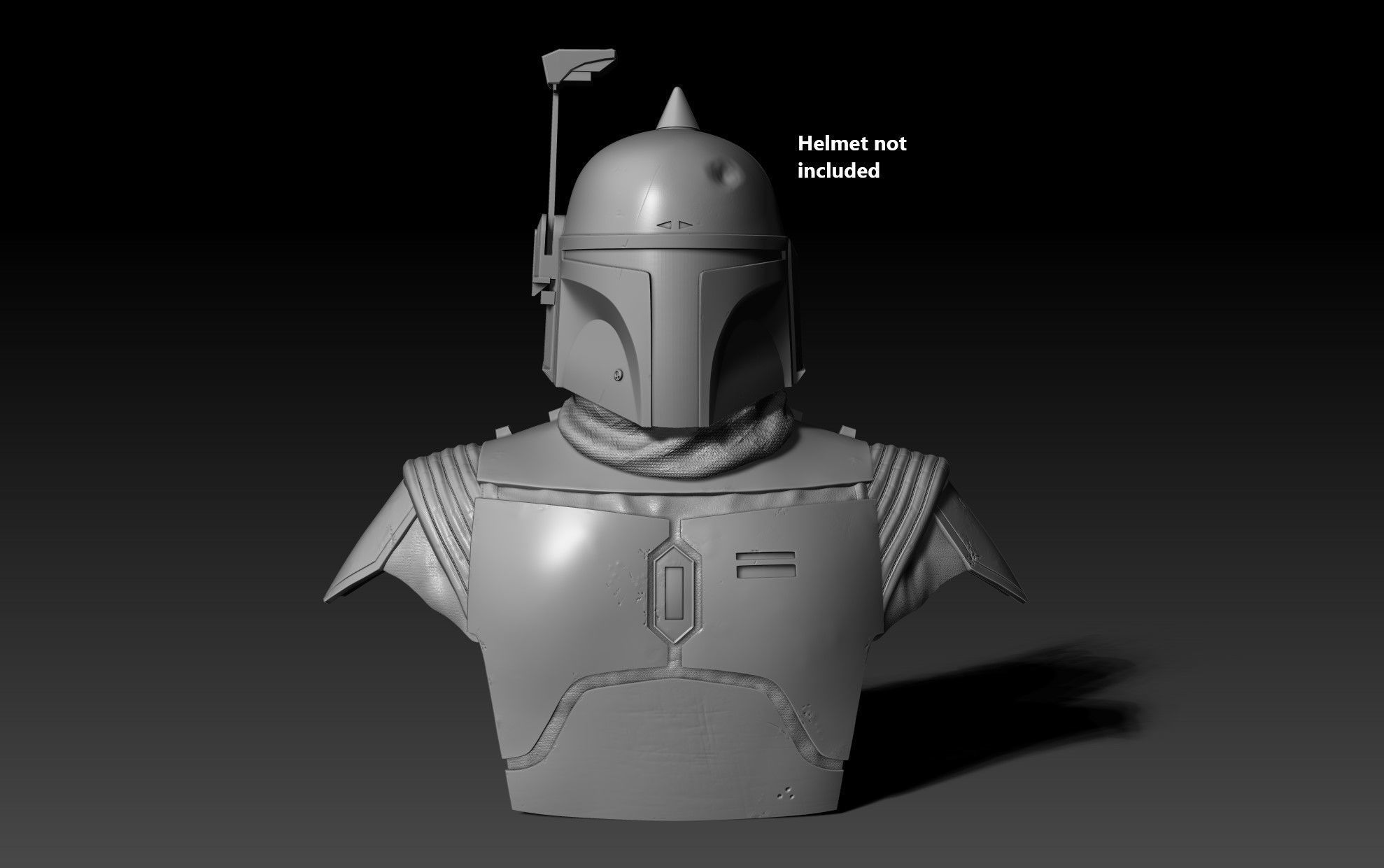 The book of Boba Fett Helmet Stand 3D print model_3
