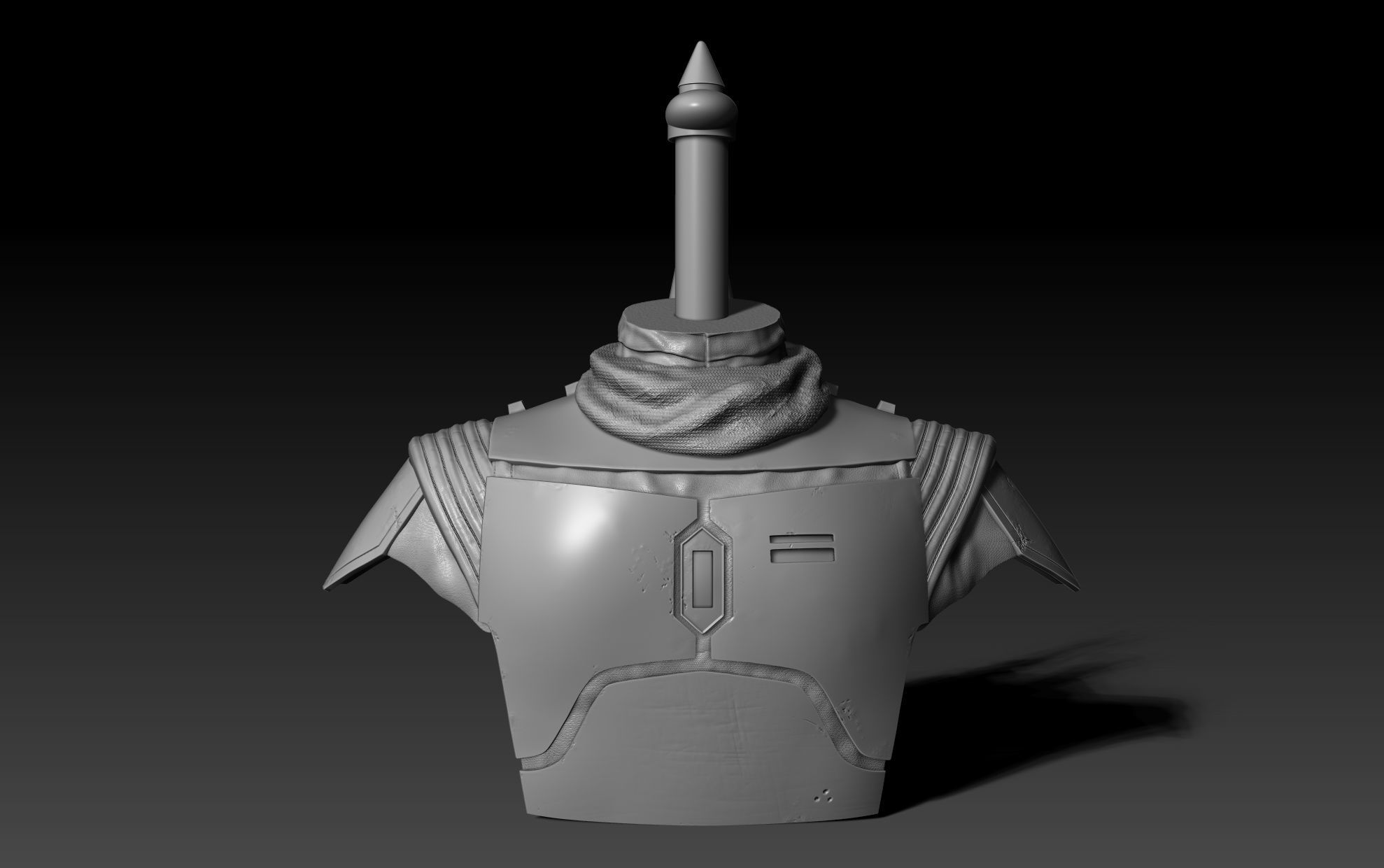 The book of Boba Fett Helmet Stand 3D print model_2