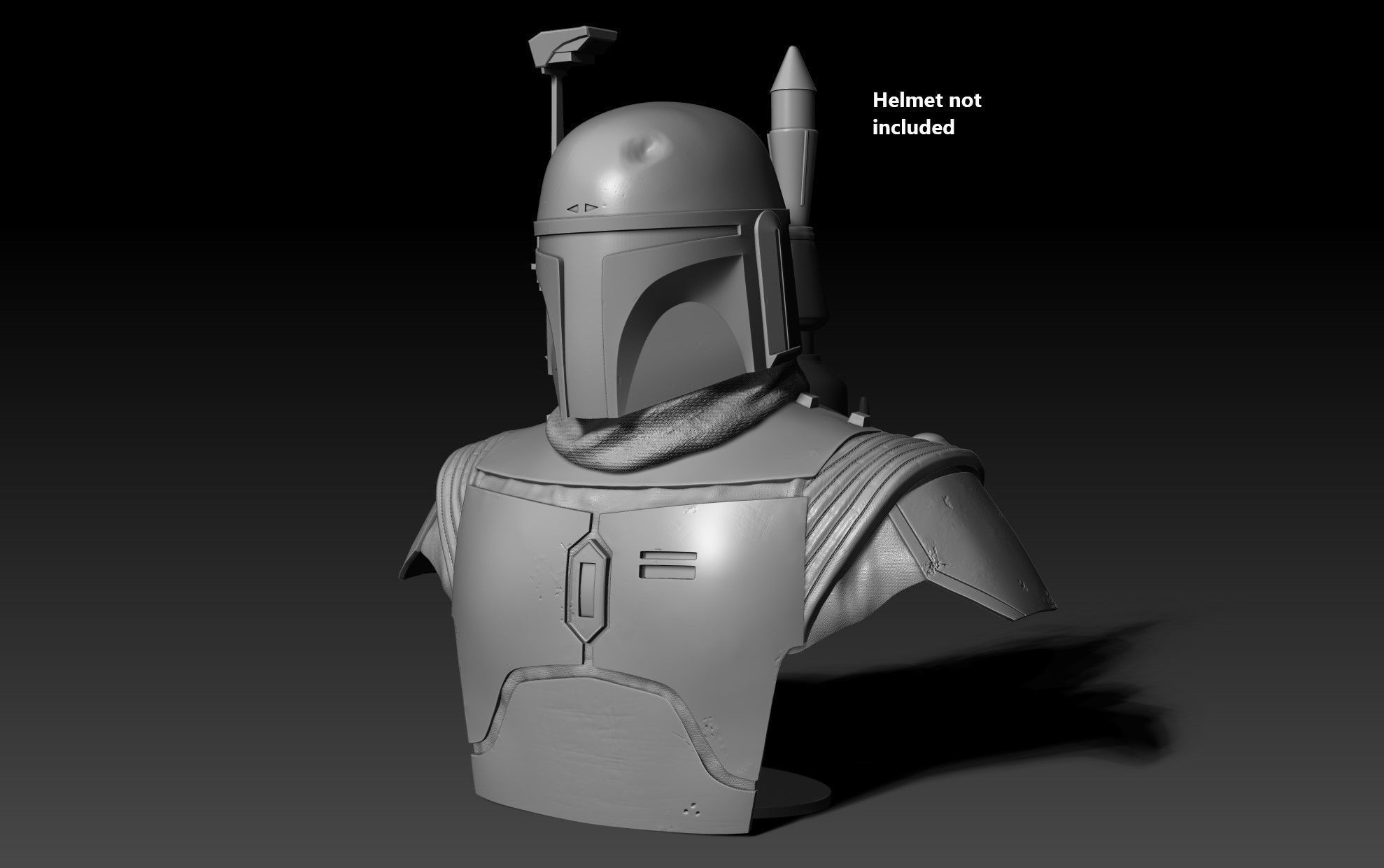 The book of Boba Fett Helmet Stand 3D print model_1