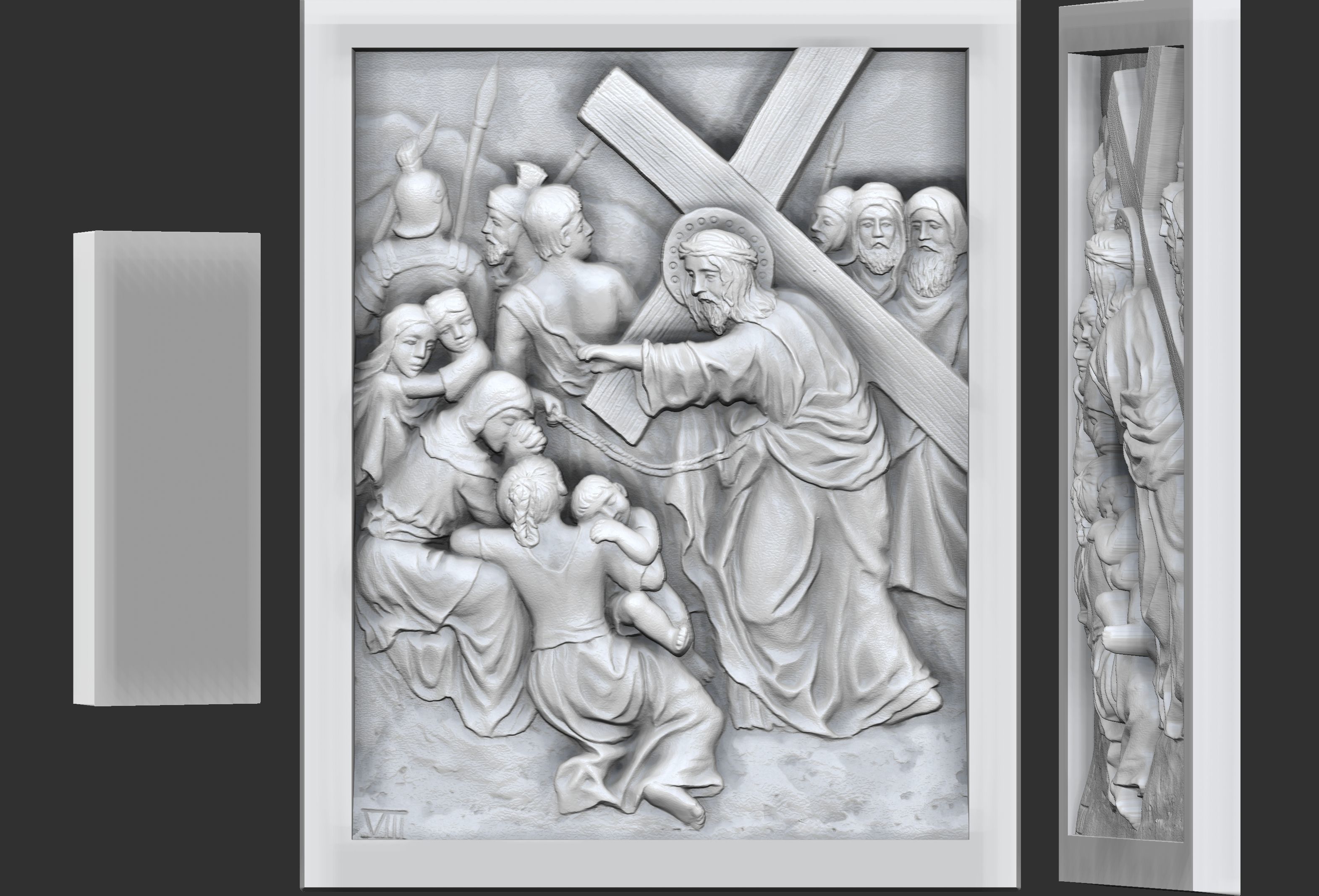 Way Of The Cross-14 Stations of  Cross  Via Dolorosa Via Crucis 3D print model_10