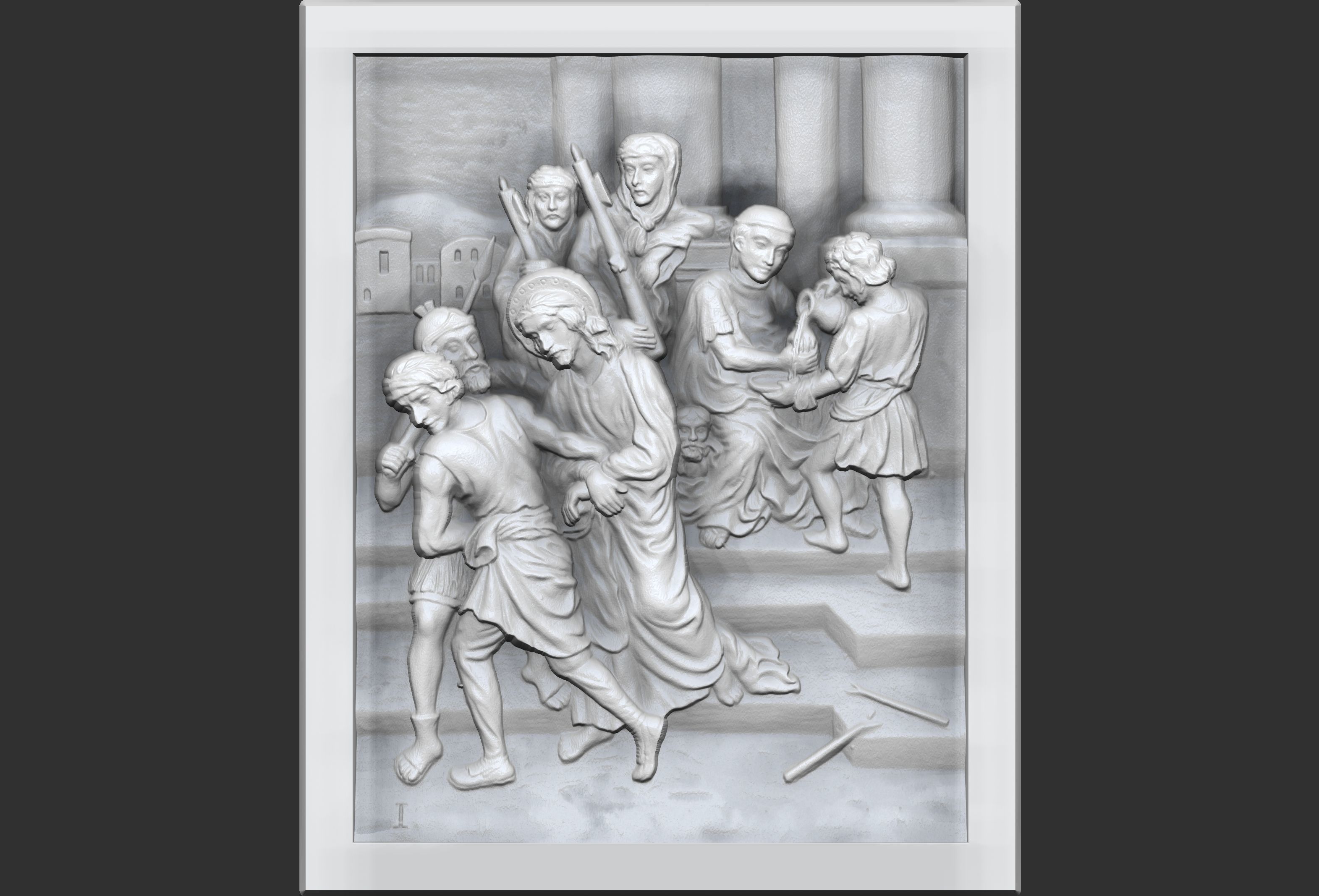 Way Of The Cross-14 Stations of  Cross  Via Dolorosa Via Crucis 3D print model_3