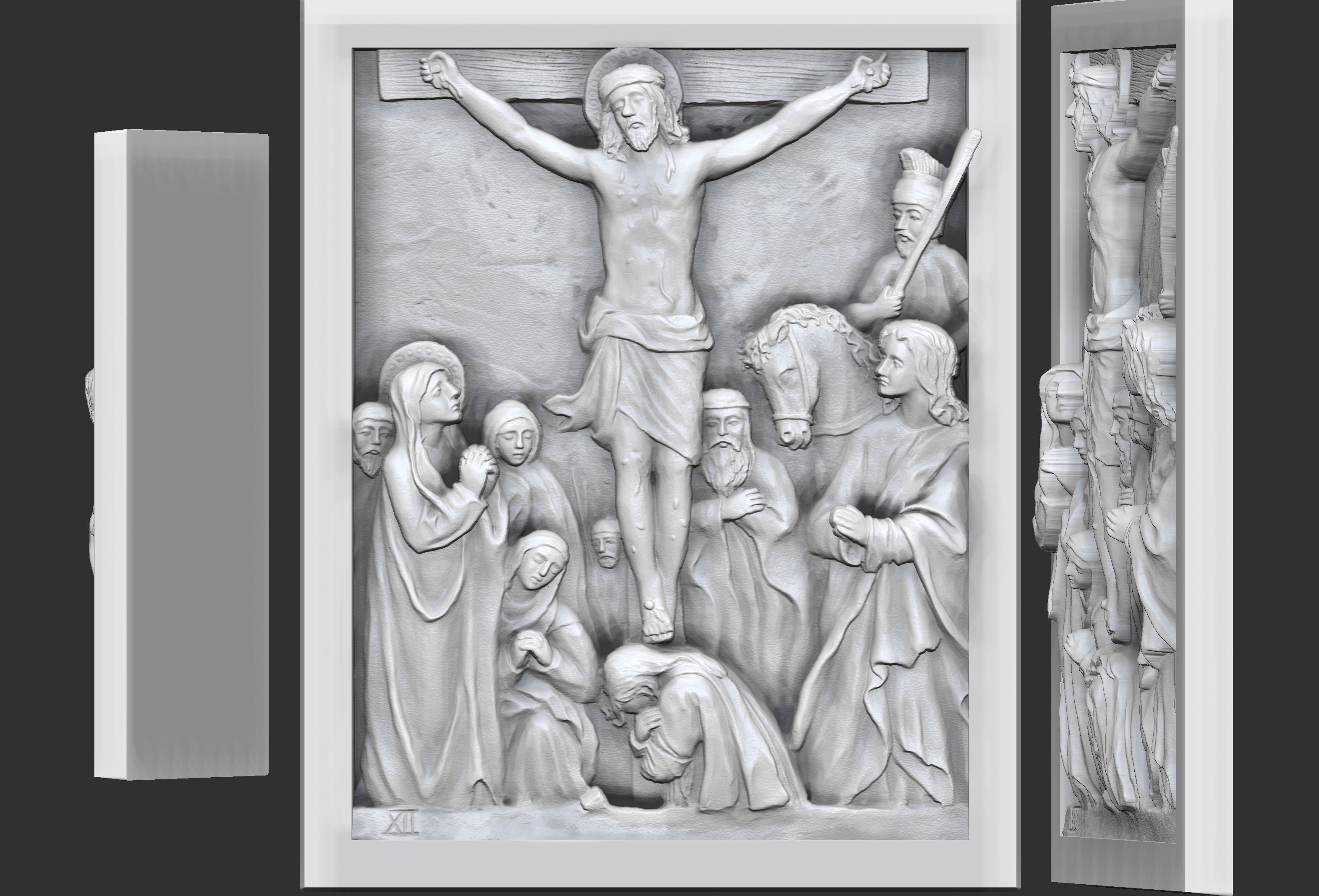 Way Of The Cross-14 Stations of  Cross  Via Dolorosa Via Crucis 3D print model_14