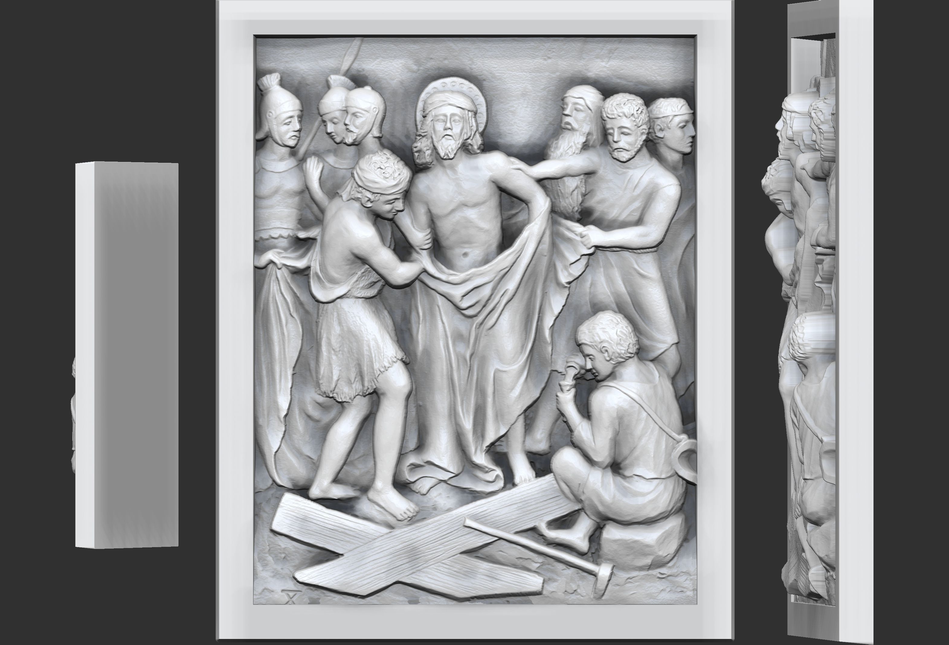 Way Of The Cross-14 Stations of  Cross  Via Dolorosa Via Crucis 3D print model_12