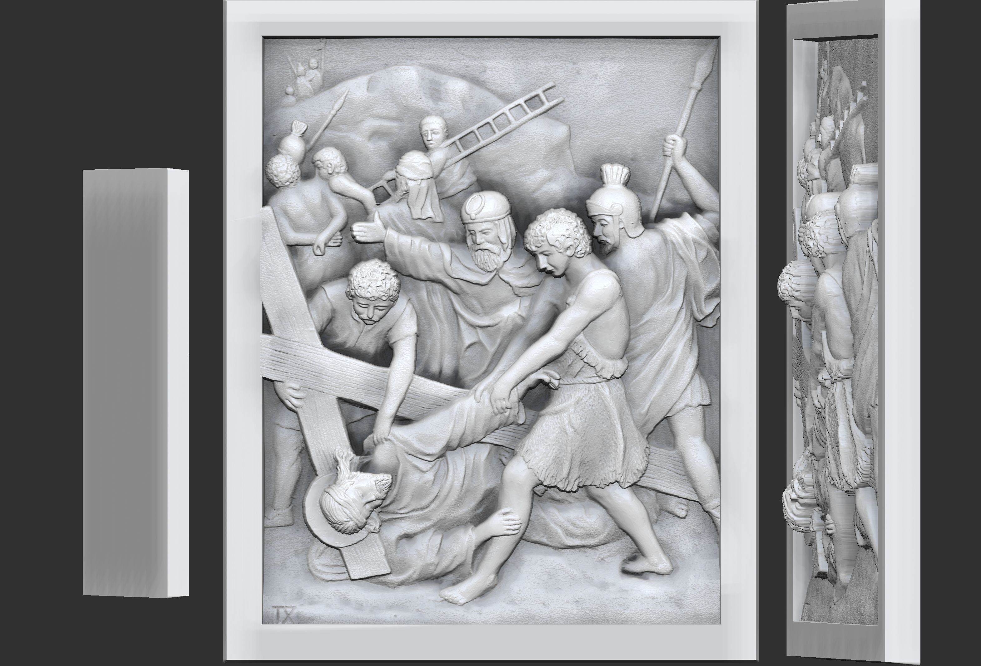 Way Of The Cross-14 Stations of  Cross  Via Dolorosa Via Crucis 3D print model_11