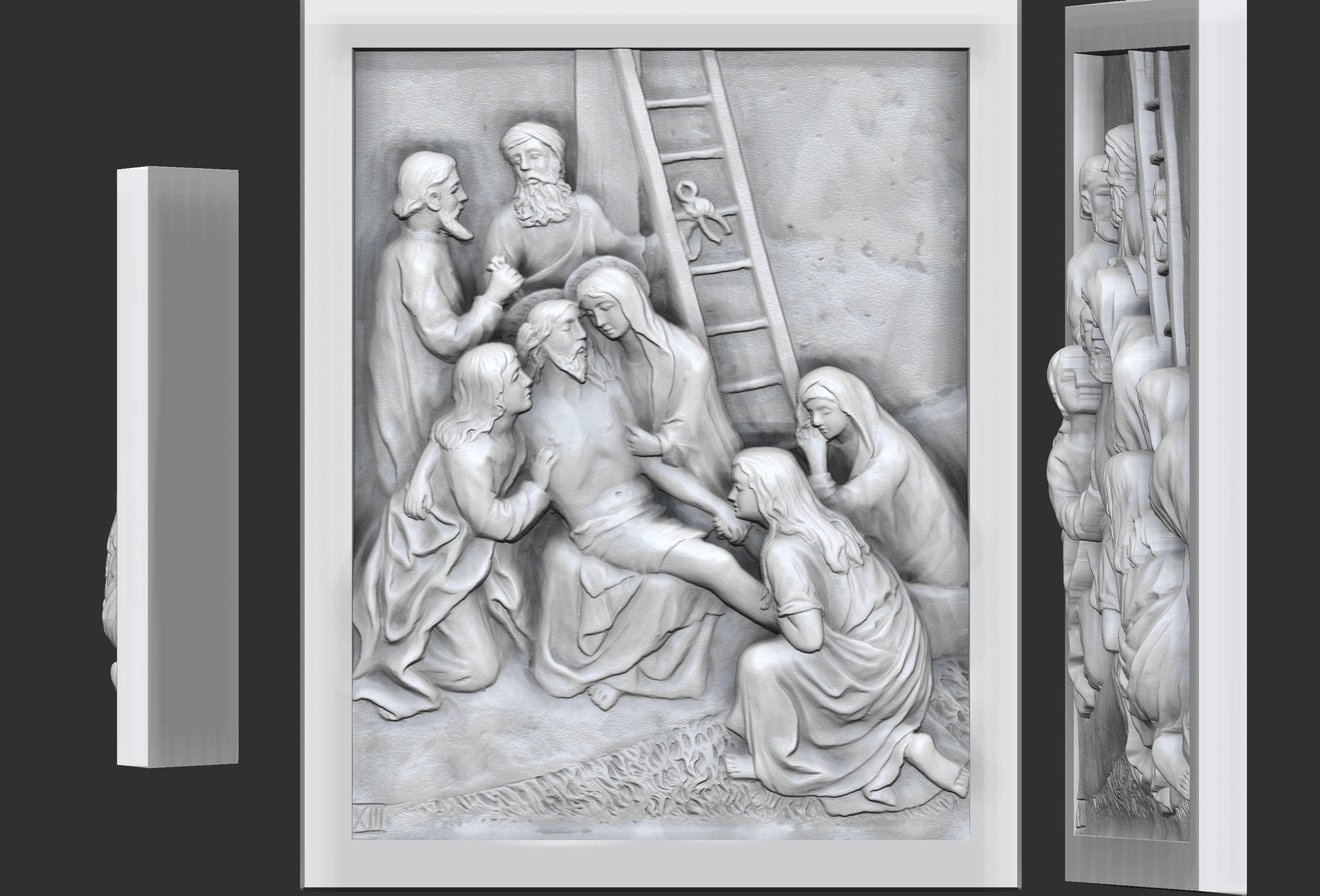 Way Of The Cross-14 Stations of  Cross  Via Dolorosa Via Crucis 3D print model_15
