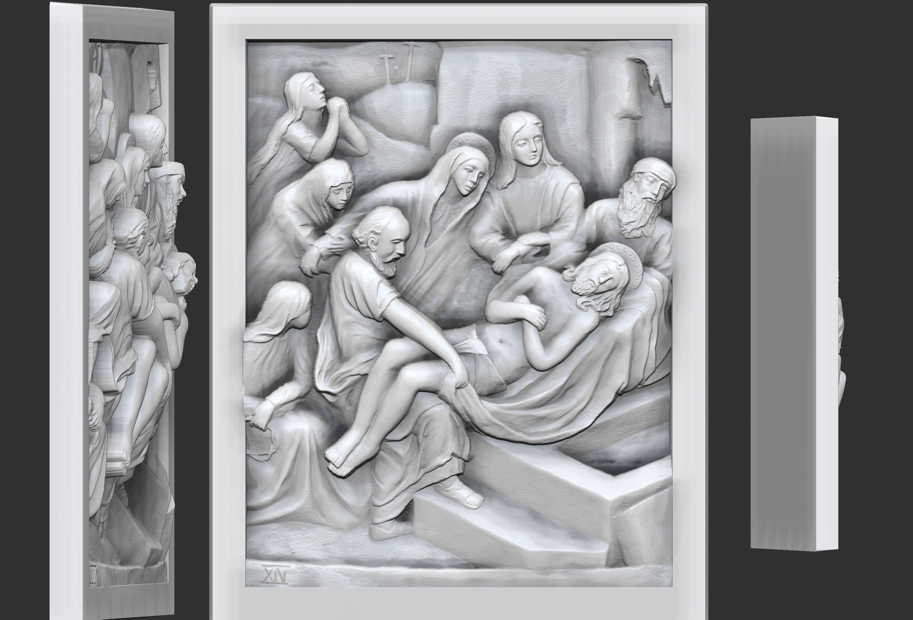 Way Of The Cross-14 Stations of  Cross  Via Dolorosa Via Crucis 3D print model_16